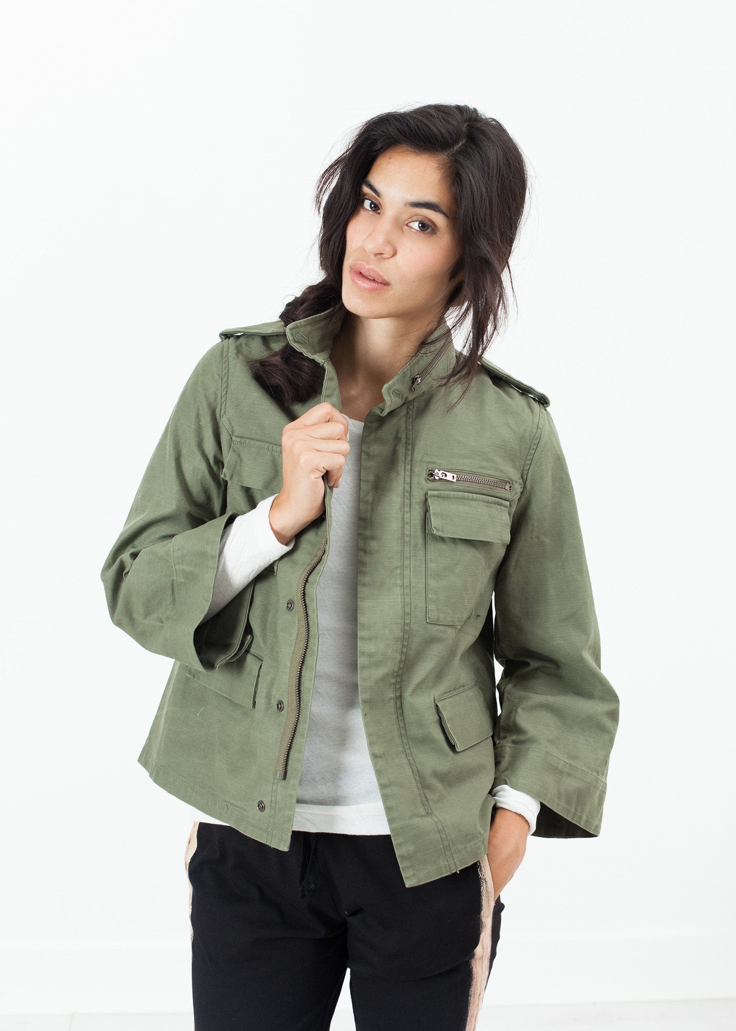 Big Army Jacket in Olive right Big Army Jacket in Olive