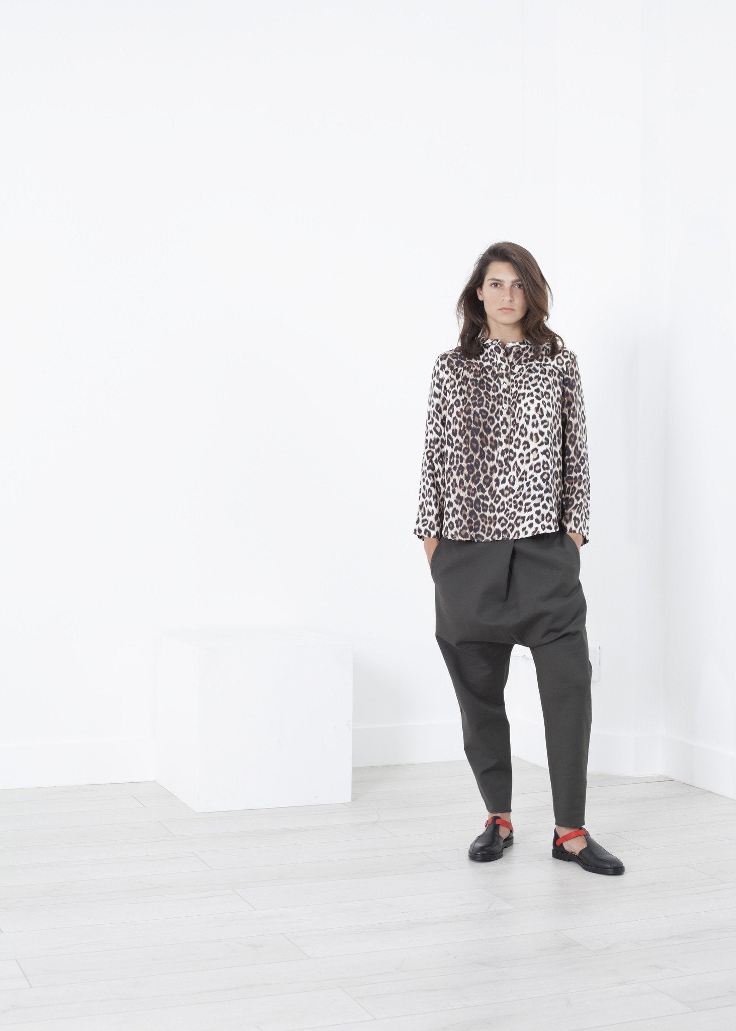 Madame L Blouse in Leopard - raj