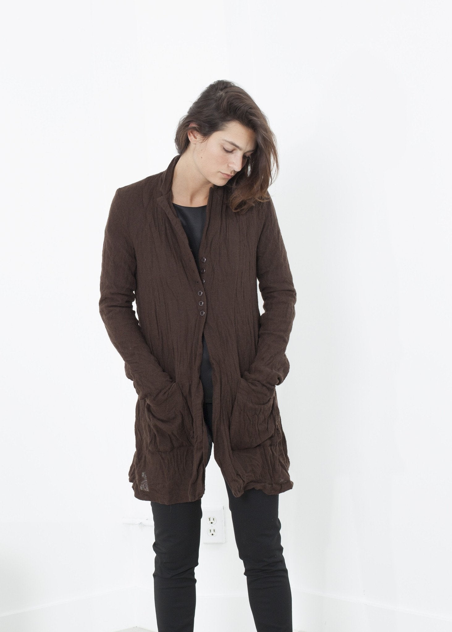 Ghost Wool Jacket in Brown right Ghost Wool Jacket in Brown