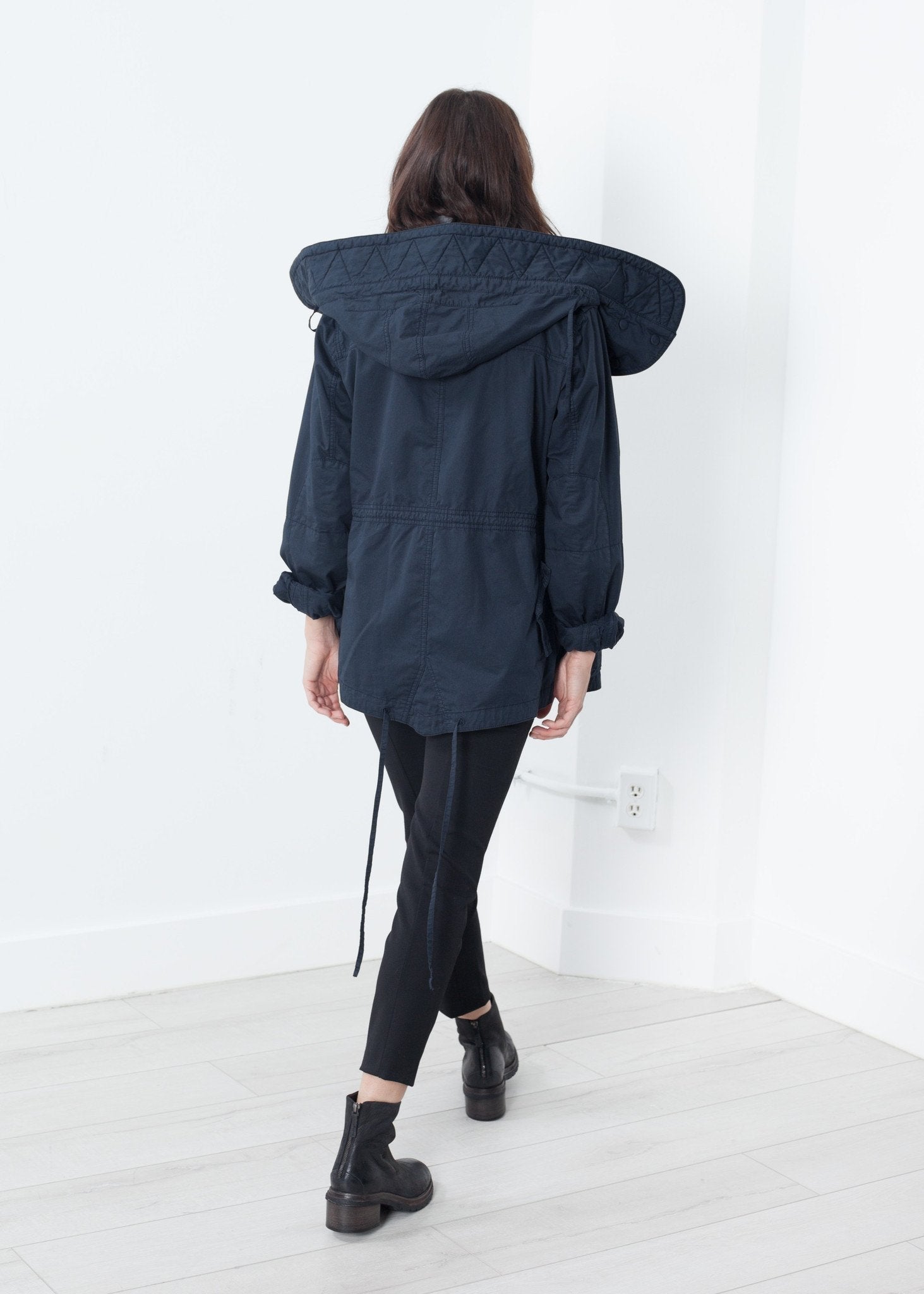 Marquee Coat in Steel - raj