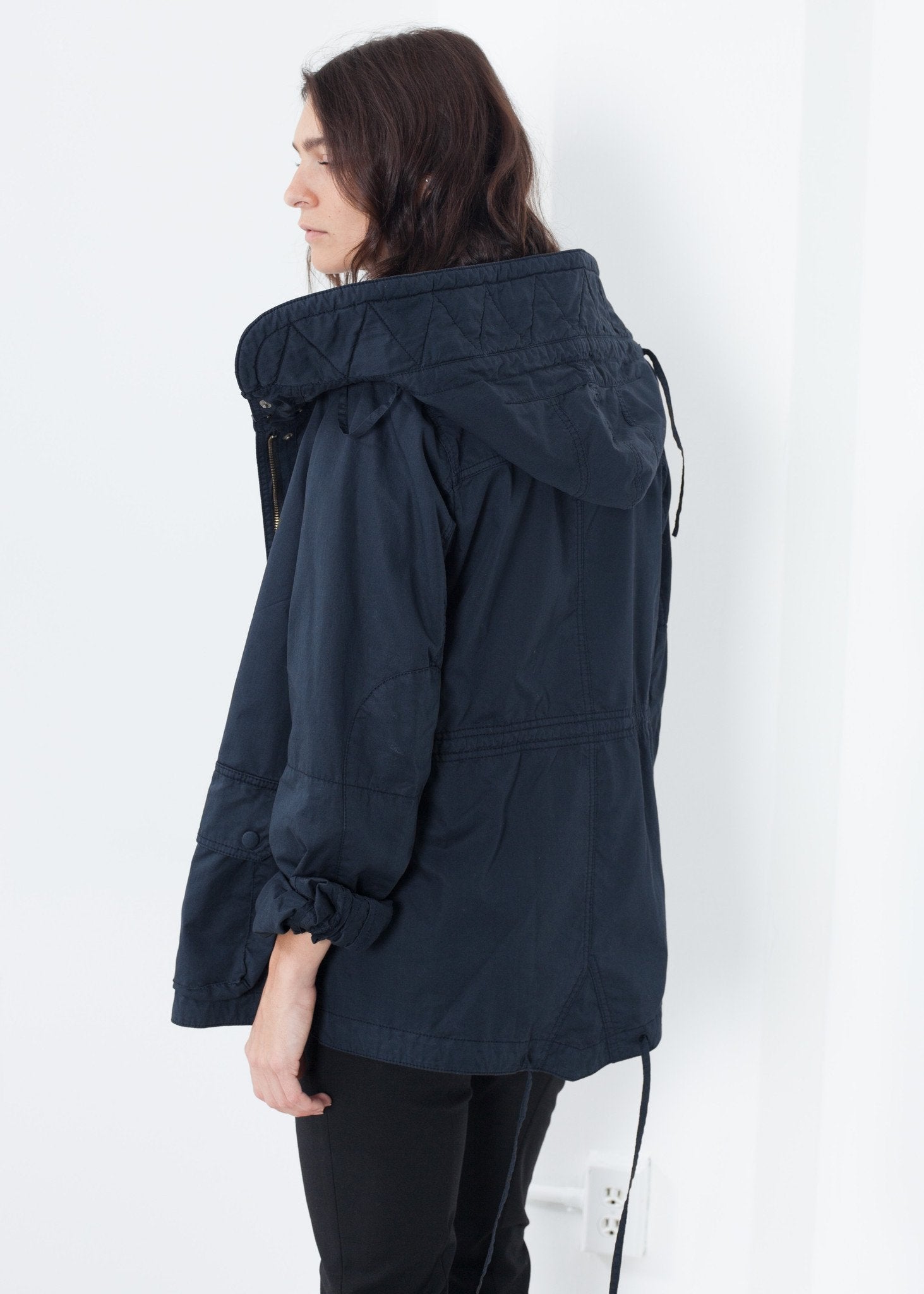 Marquee Coat in Steel - raj