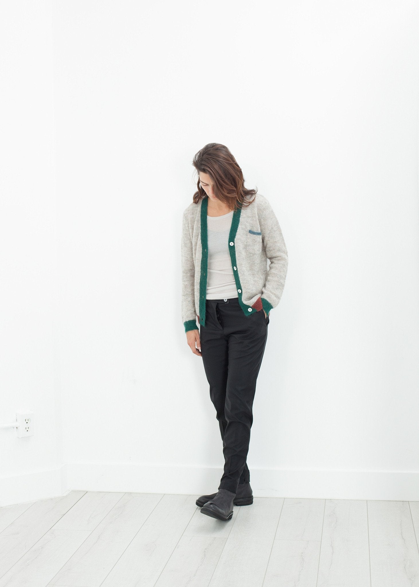 Deskle Cardigan in Heather - raj