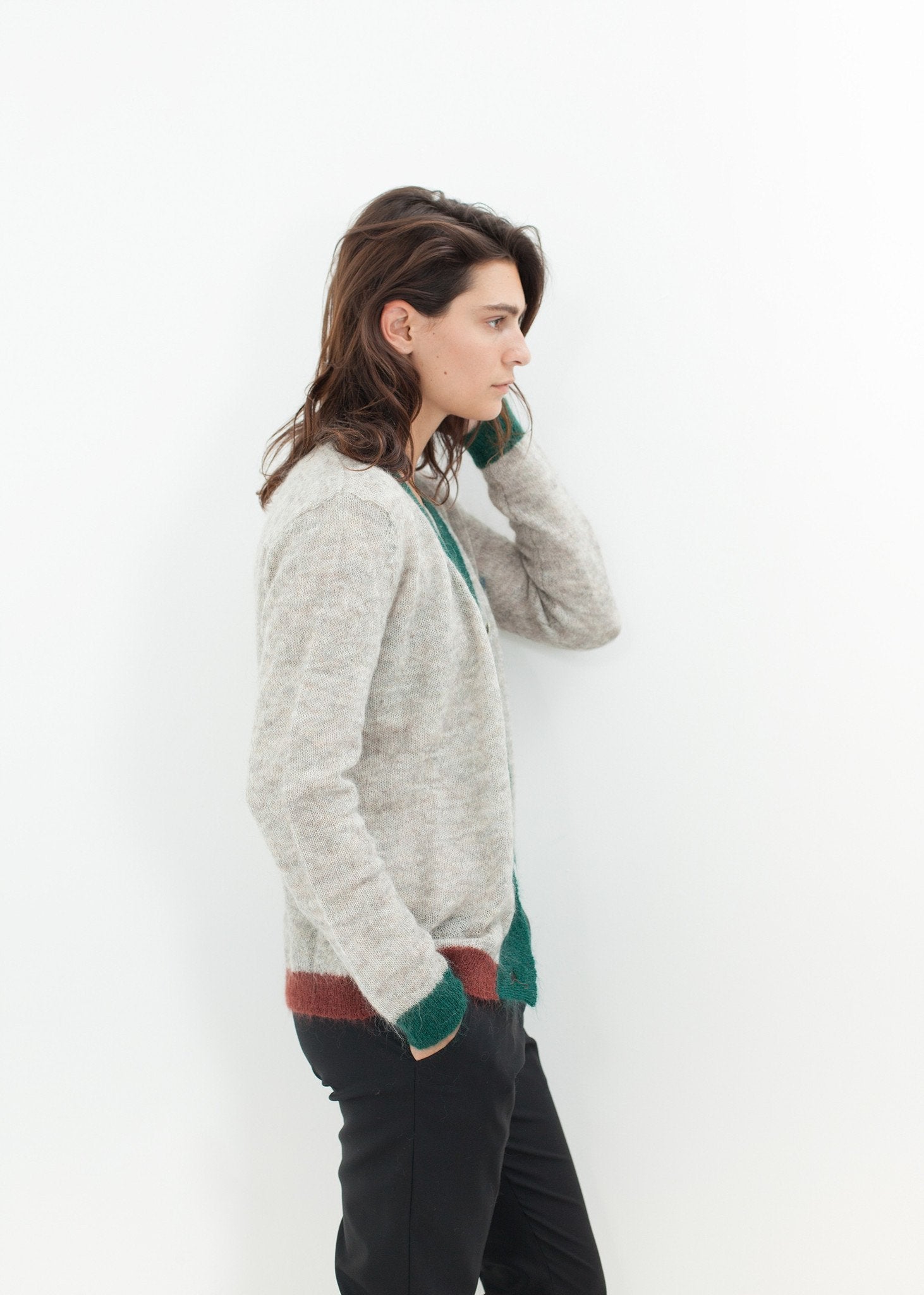 Deskle Cardigan in Heather - raj