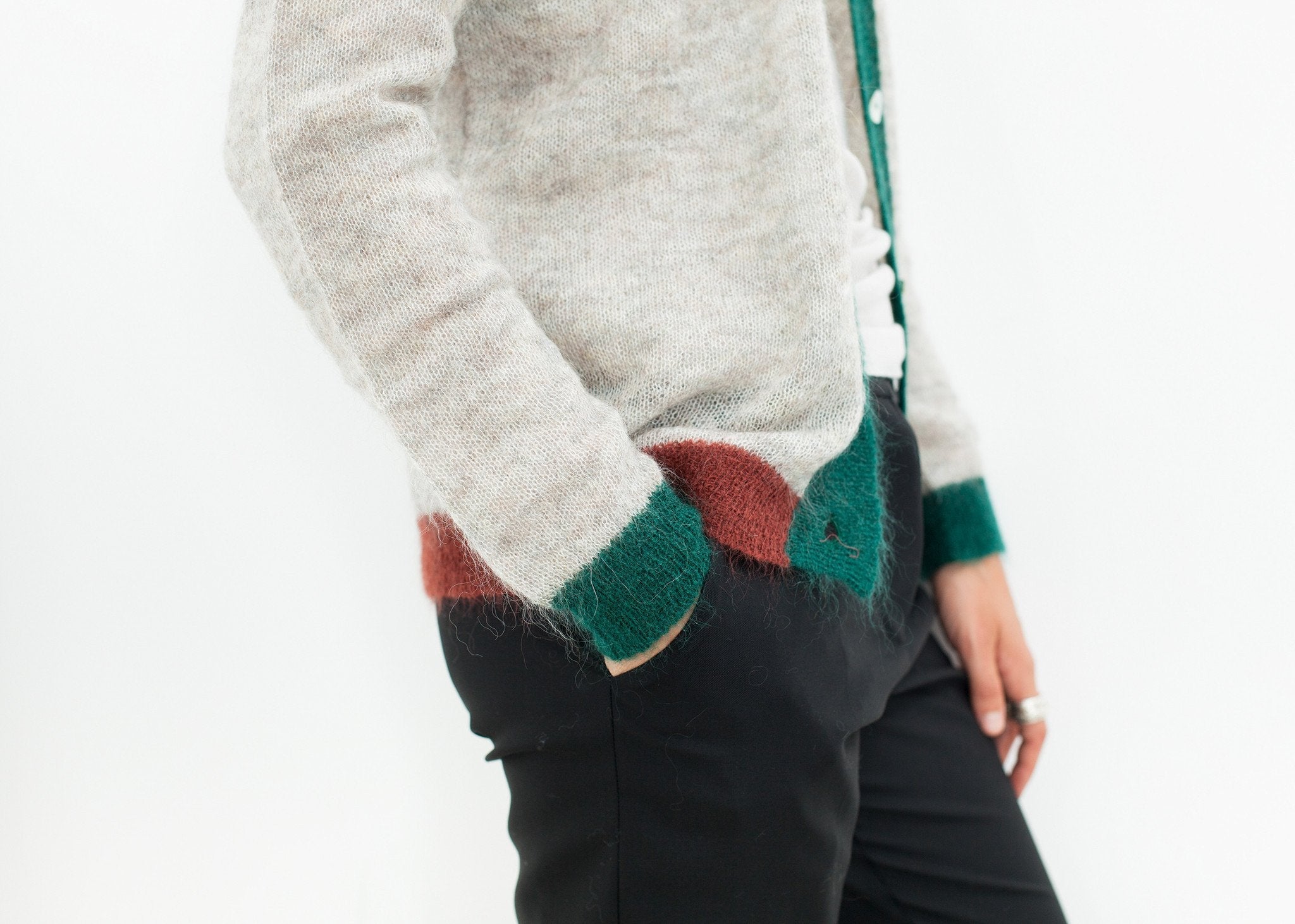 Deskle Cardigan in Heather - raj