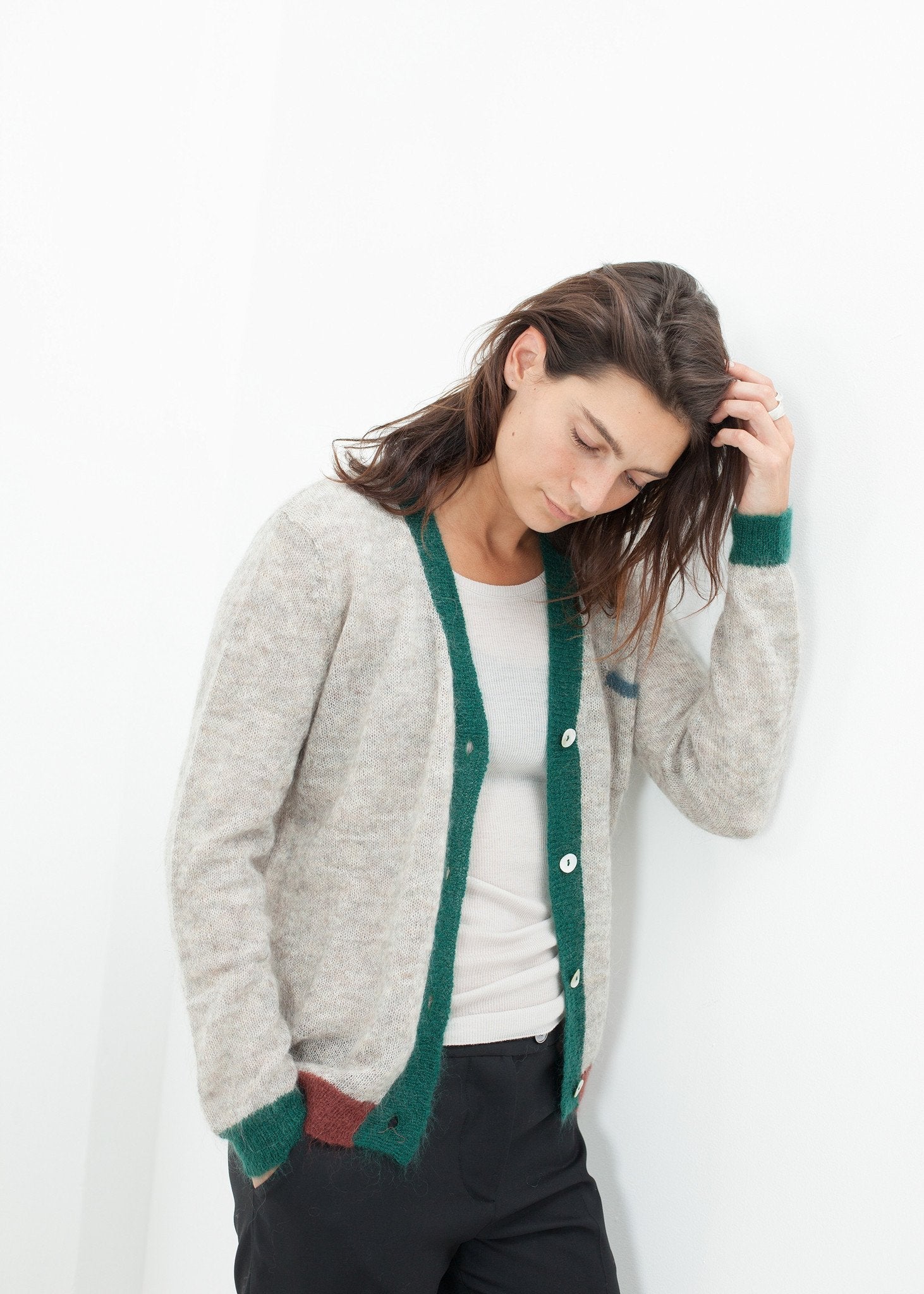 Deskle Cardigan in Heather - raj