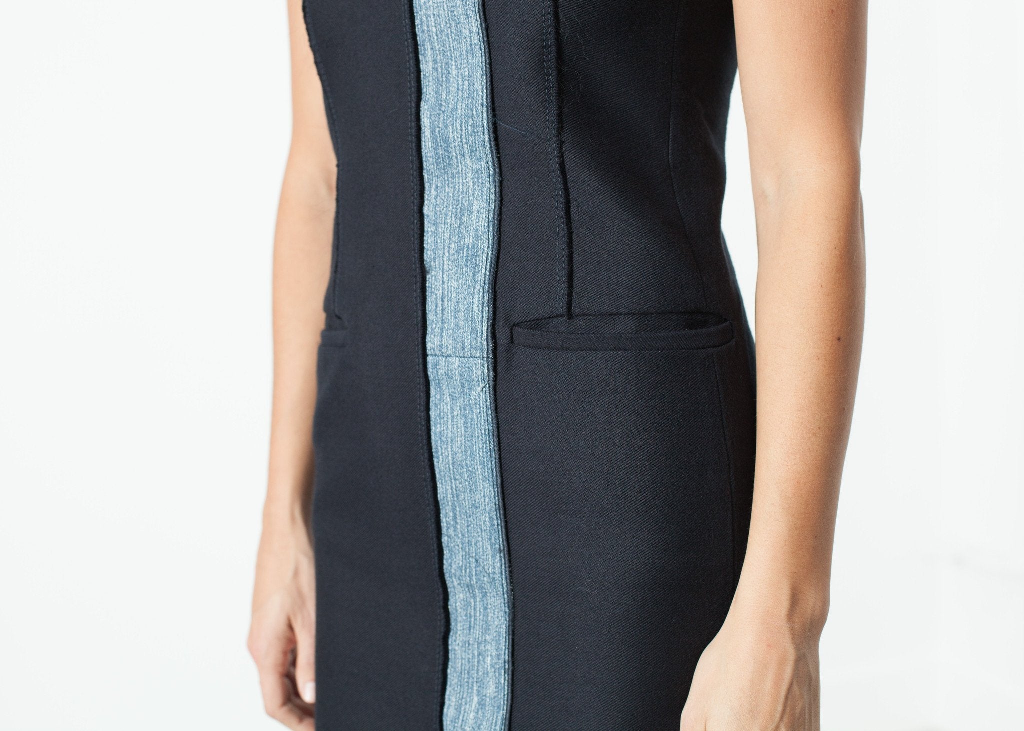 Denim Dress in Denim - raj