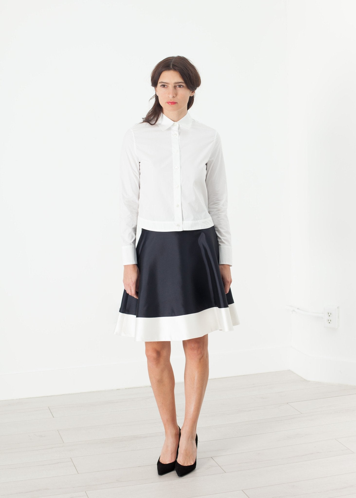 Circle Skirt in Navy right Circle Skirt in Navy