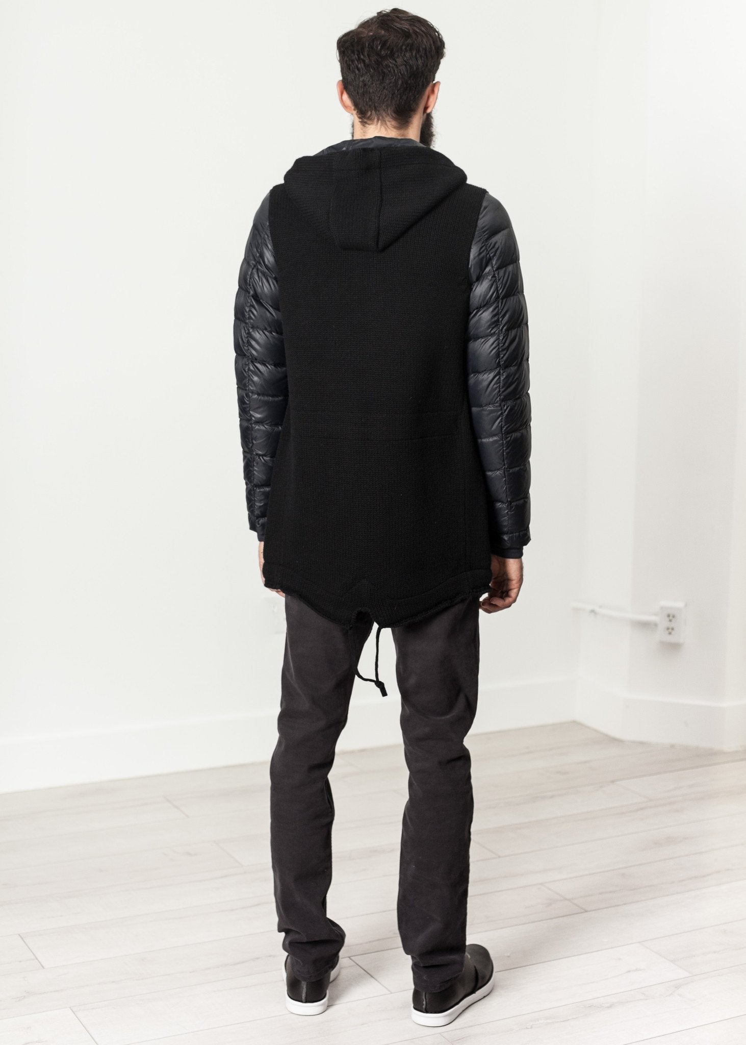 Hooded Parka in Black - raj