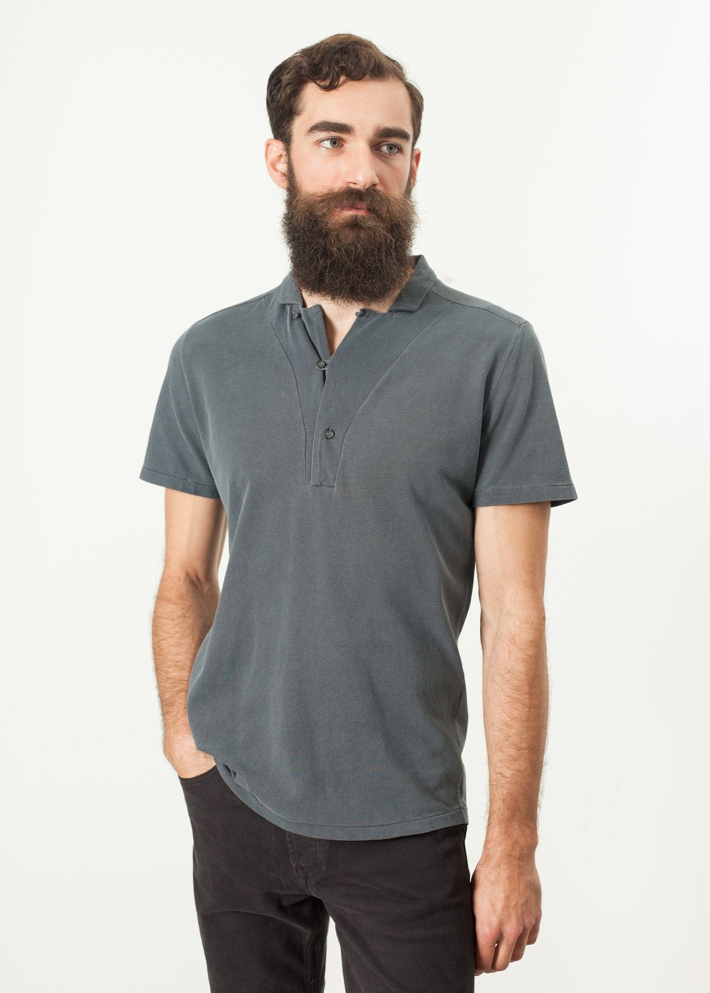 Lio Shirt in Grey - raj