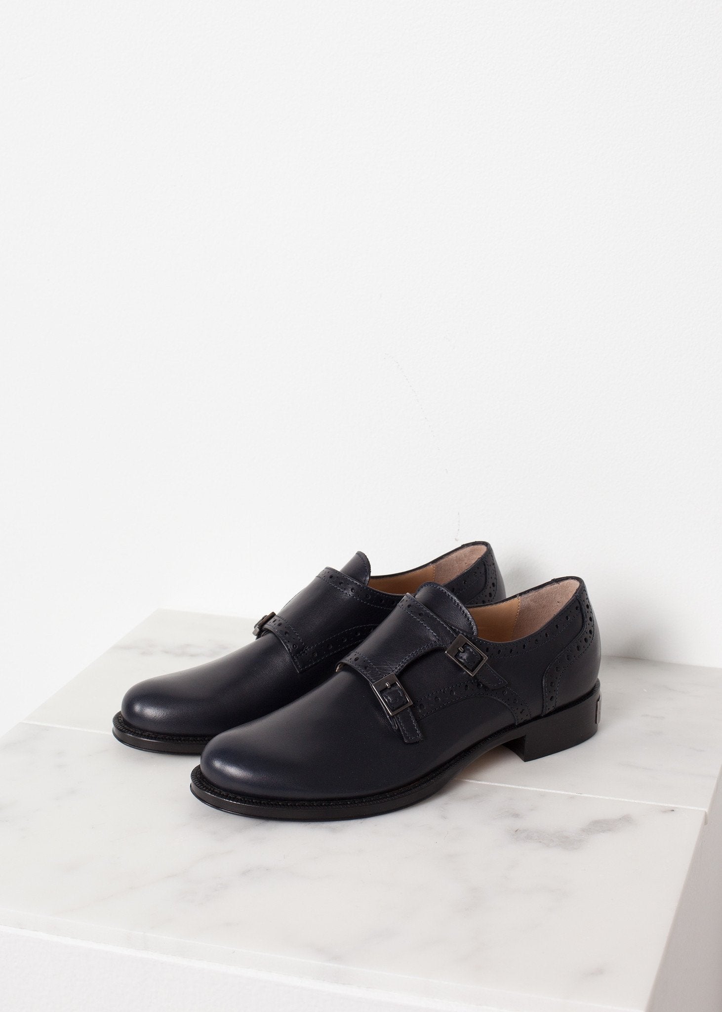 Buckle Shoe in Navy right Buckle Shoe in Navy
