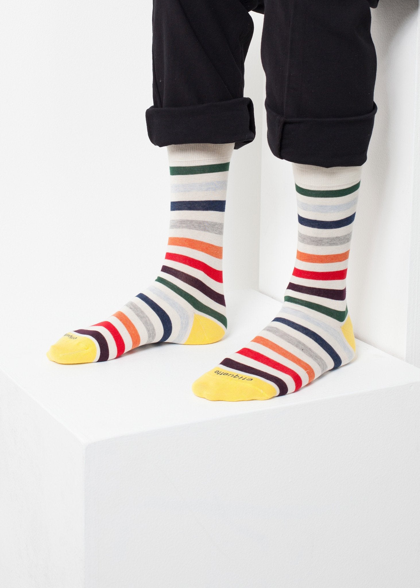 East River Stripe Sock right East River Stripe Sock