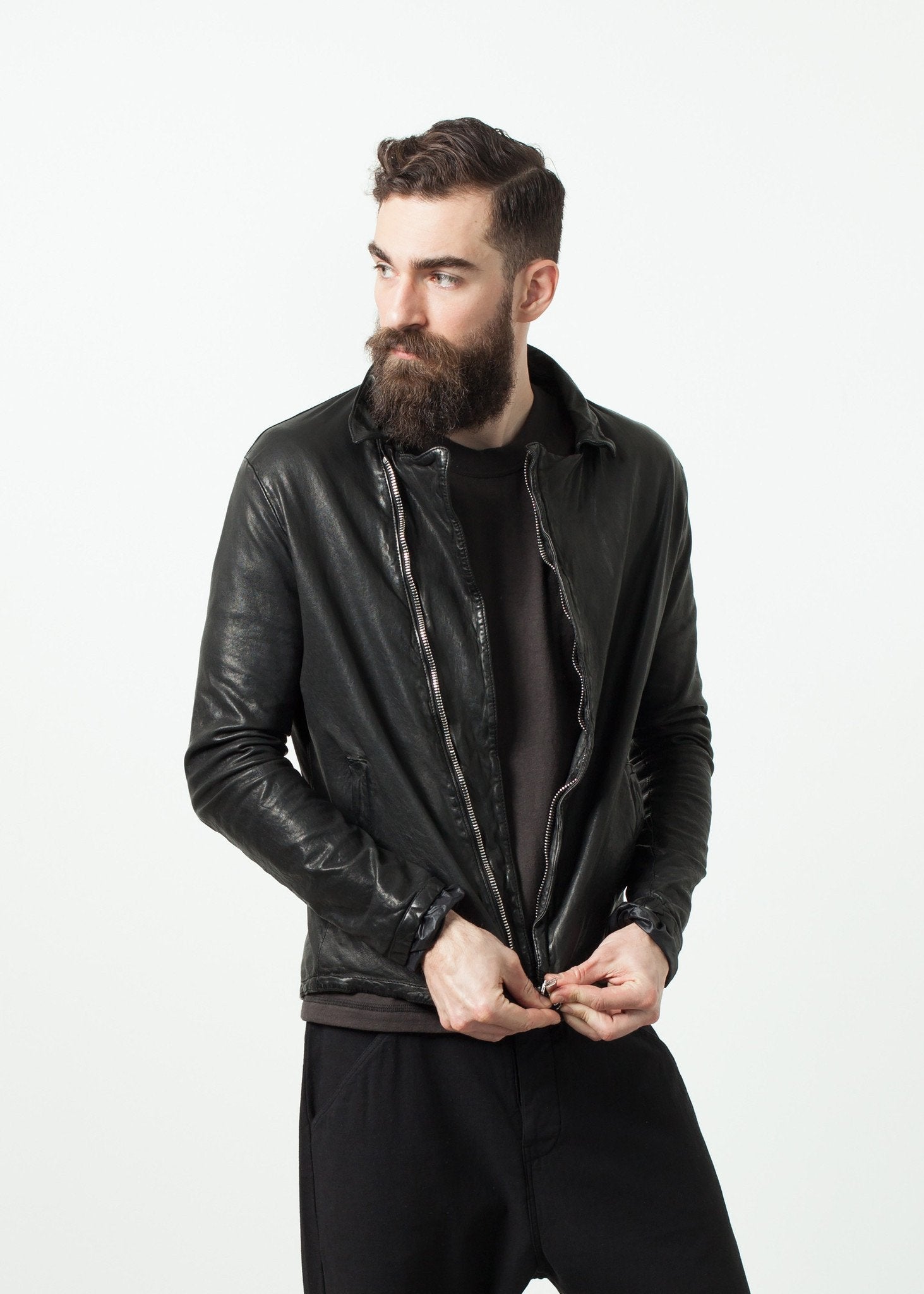 Distressed Motorcycle Jacket right Distressed Motorcycle Jacket