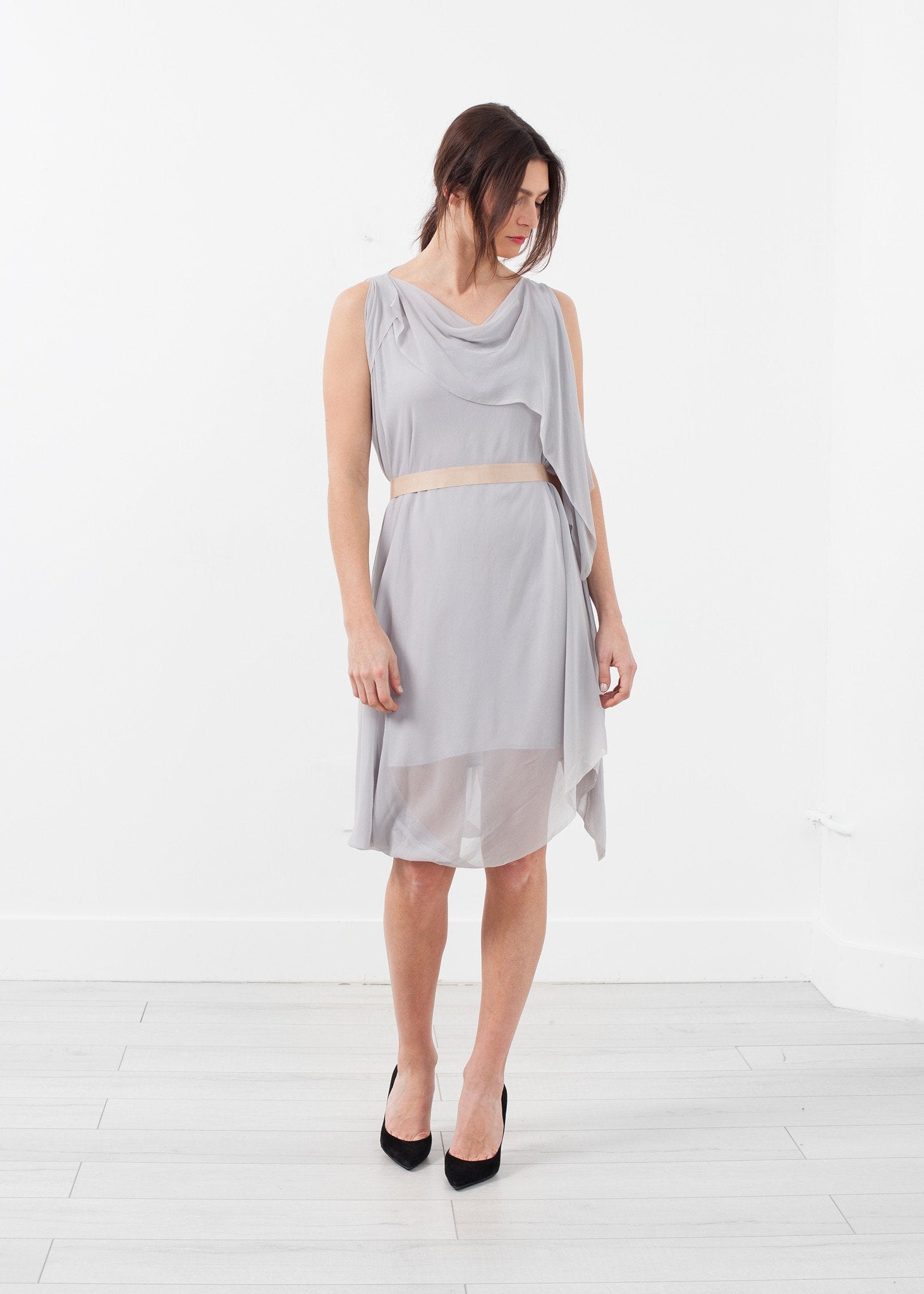 Chiffon Draped Dress right Chiffon Draped Dress