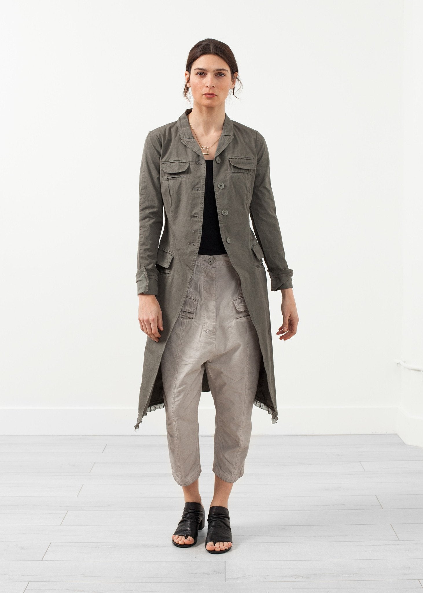 Long Military Jacket right Long Military Jacket