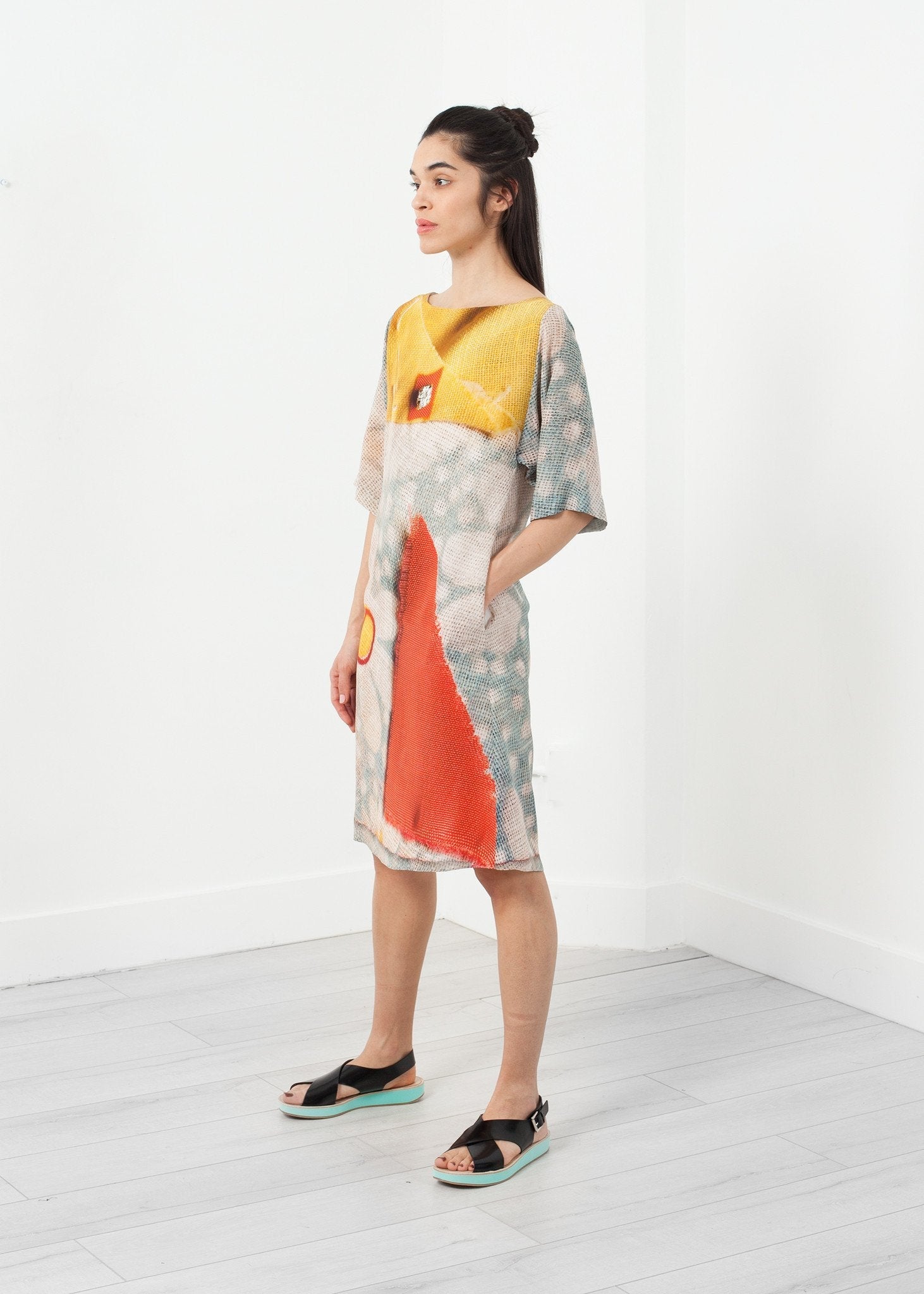 3/4 Sleeve Kimono Dress ashish