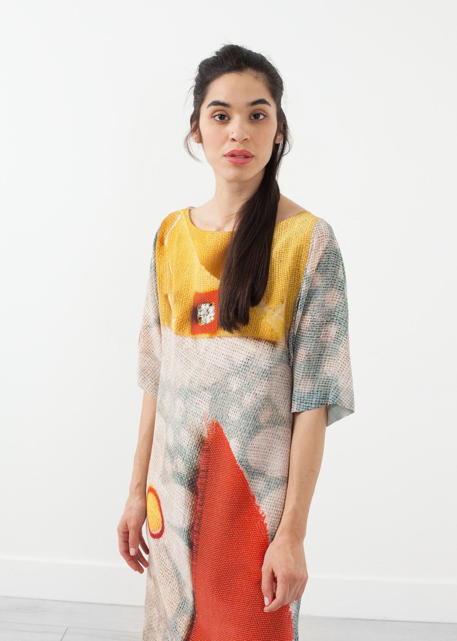 3/4 Sleeve Kimono Dress ashish