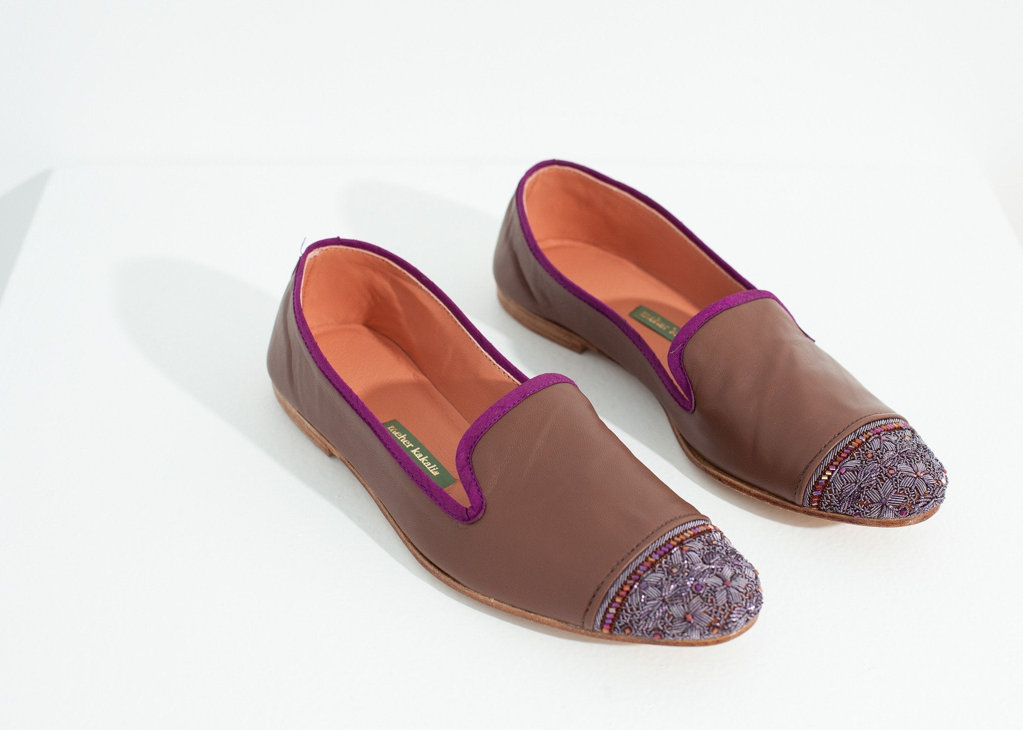 Bizi Cap Toe Loafer in Rose/Aubergine right Bizi Cap Toe Loafer in Rose/Aubergine