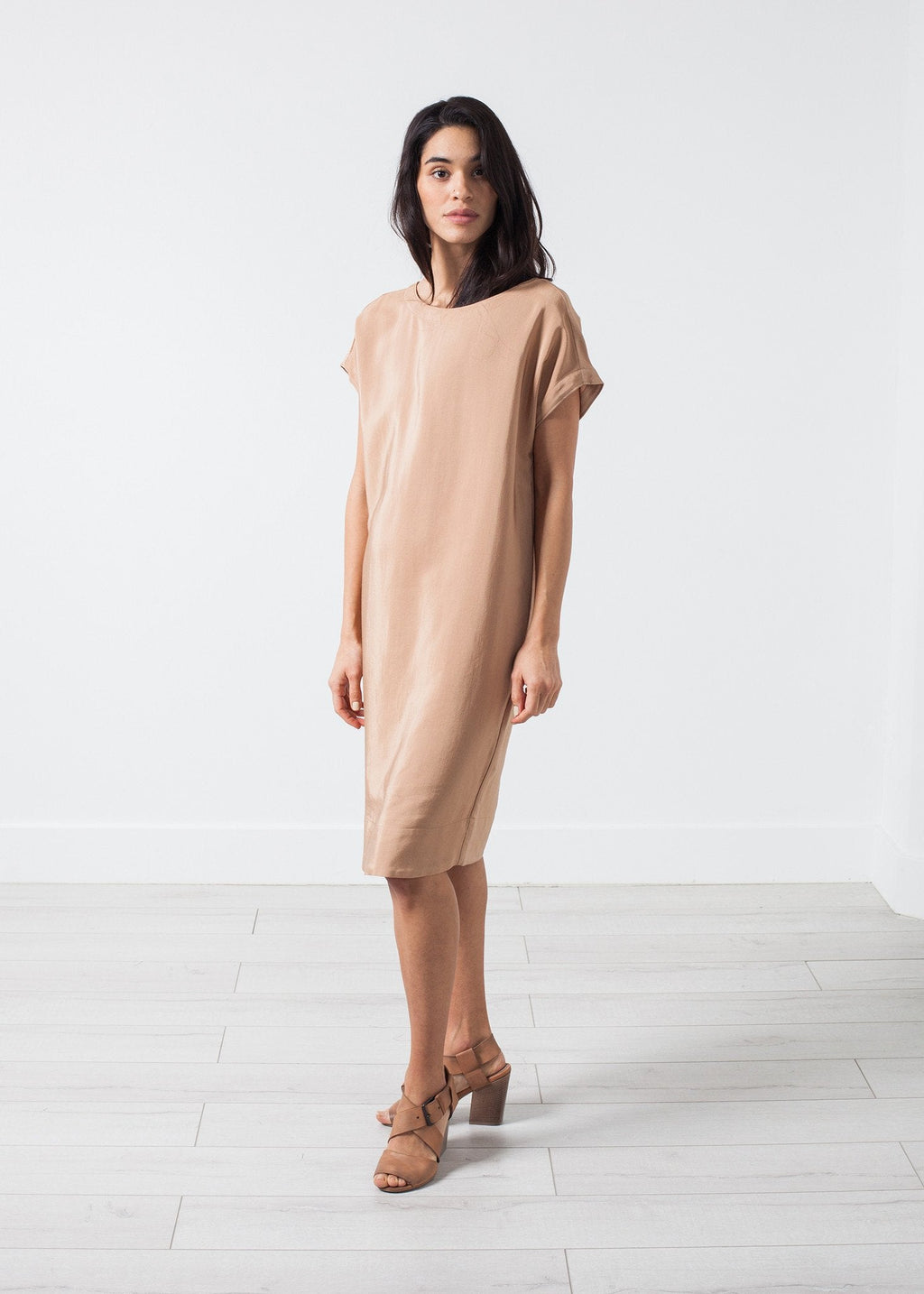 Philomene Dress in Camel -nadeem