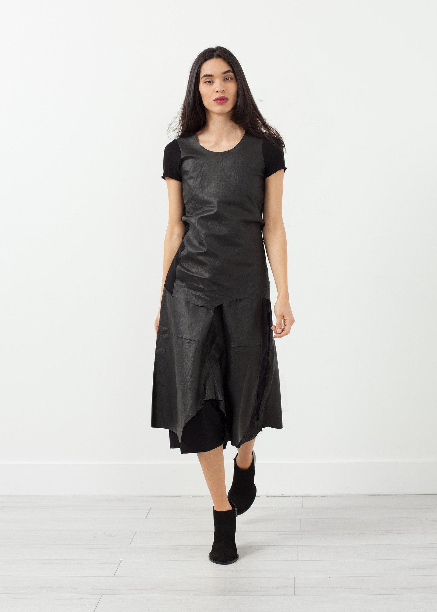 Leather Drop Crotch Pants right Leather Drop Crotch Pants