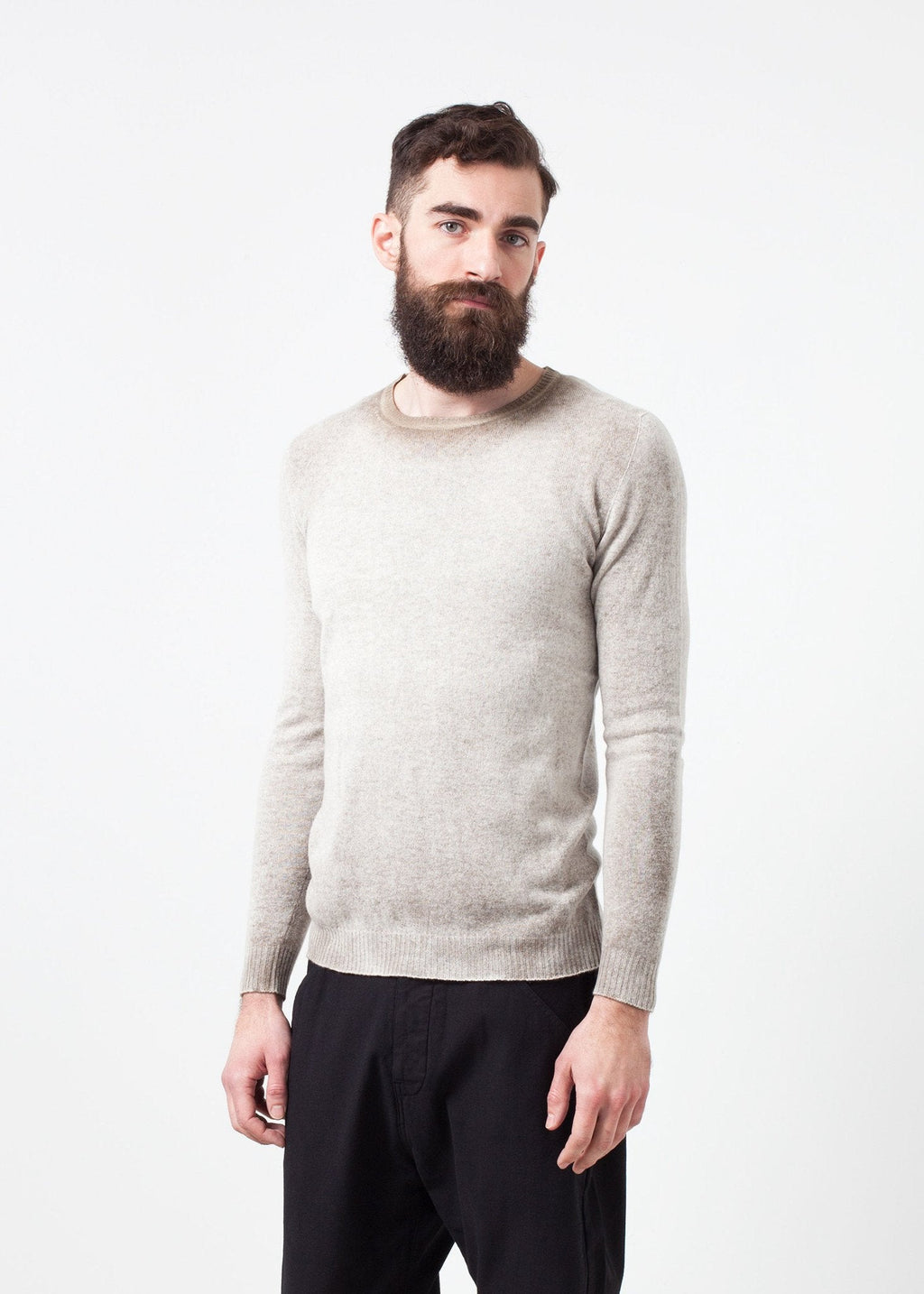 Mottled Cashmere Crewneck -nadeem