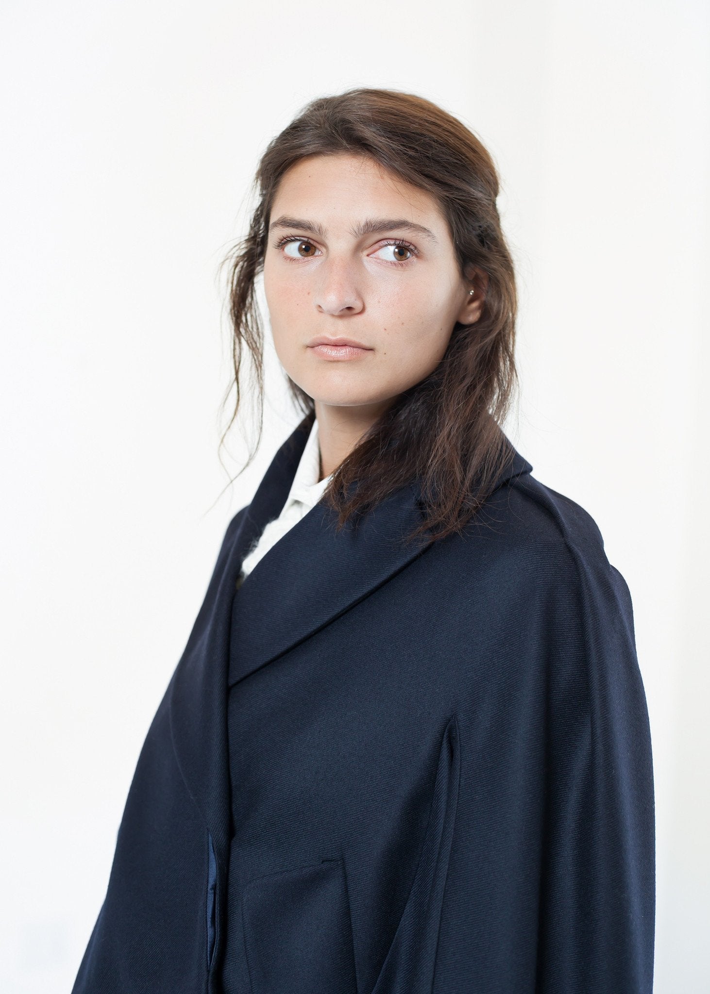Wool Cocoon Jacket - raj
