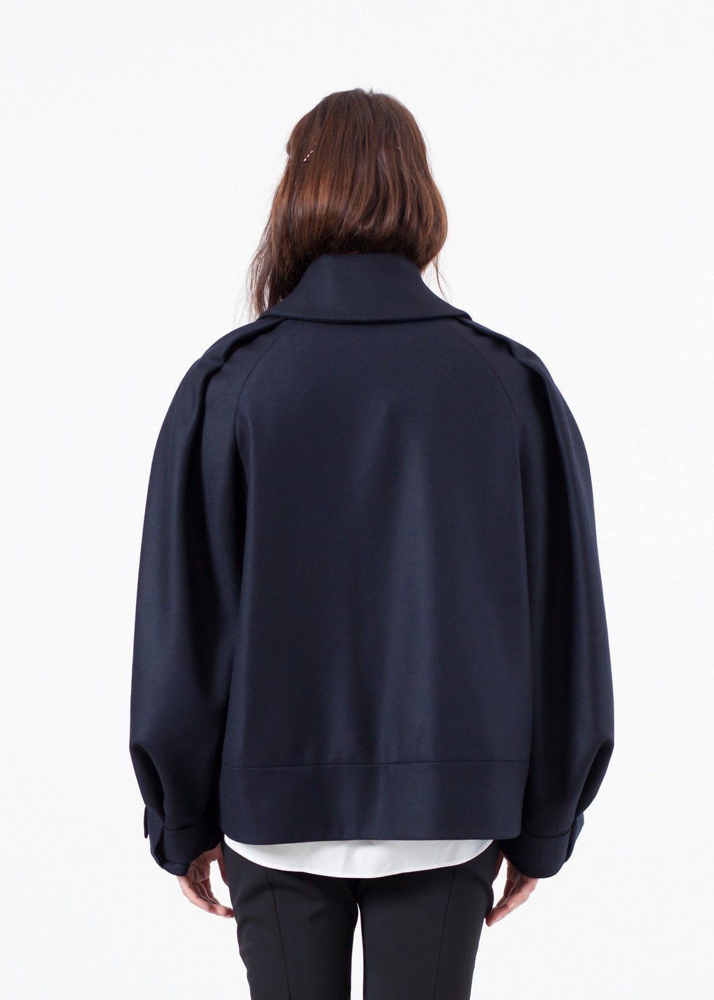 Wool Cocoon Jacket - raj