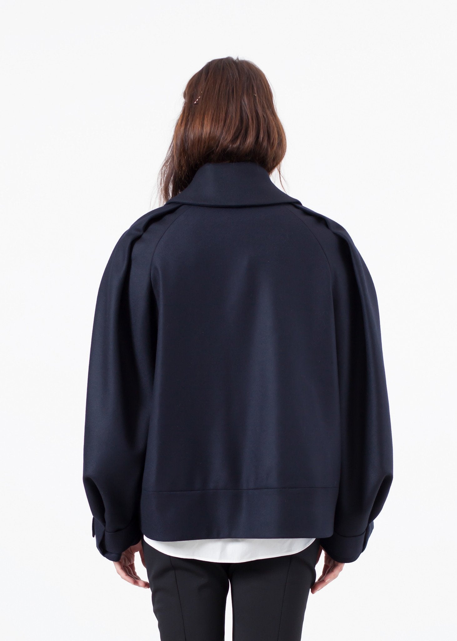 Wool Cocoon Jacket - raj