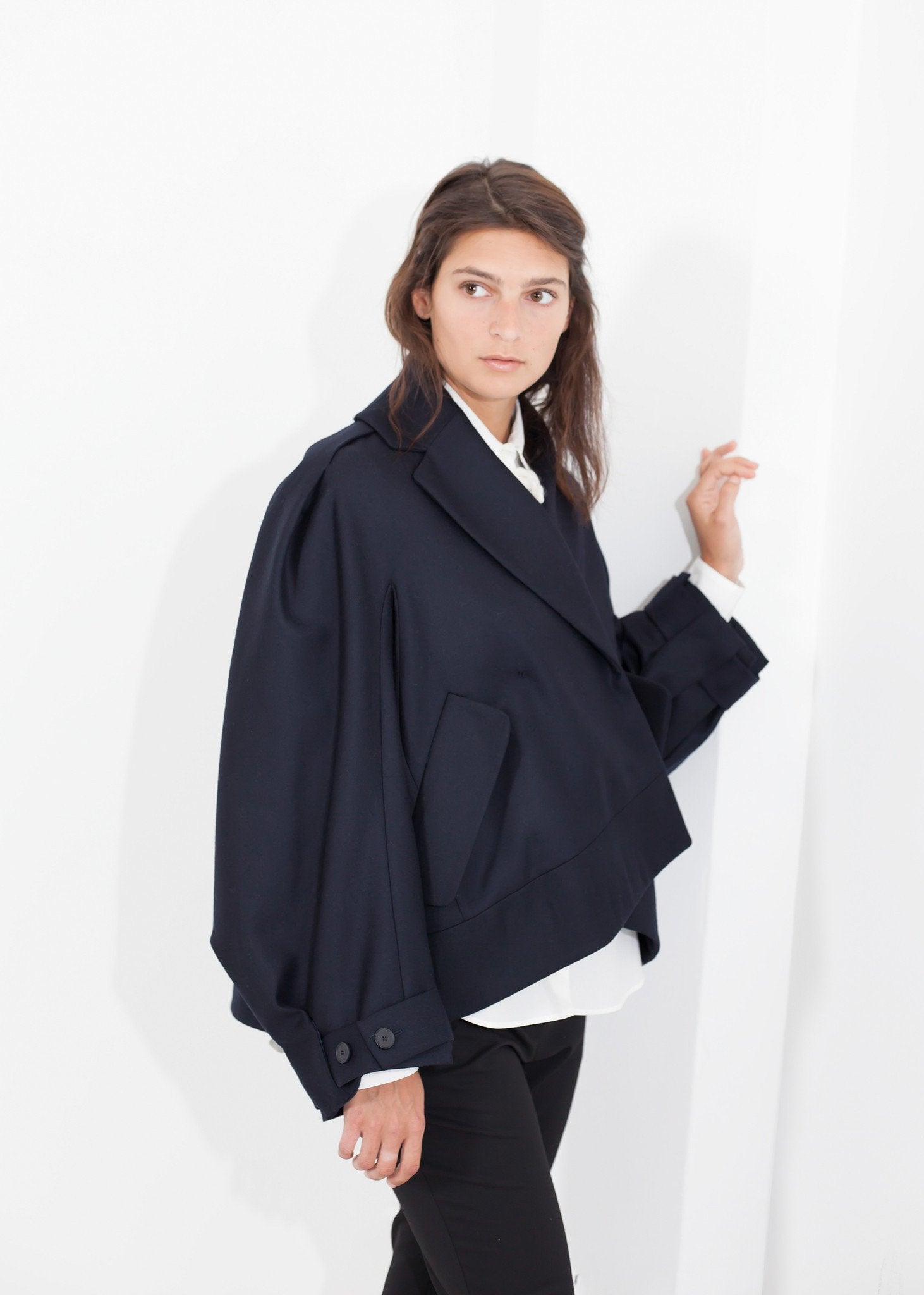 Wool Cocoon Jacket -nadeem