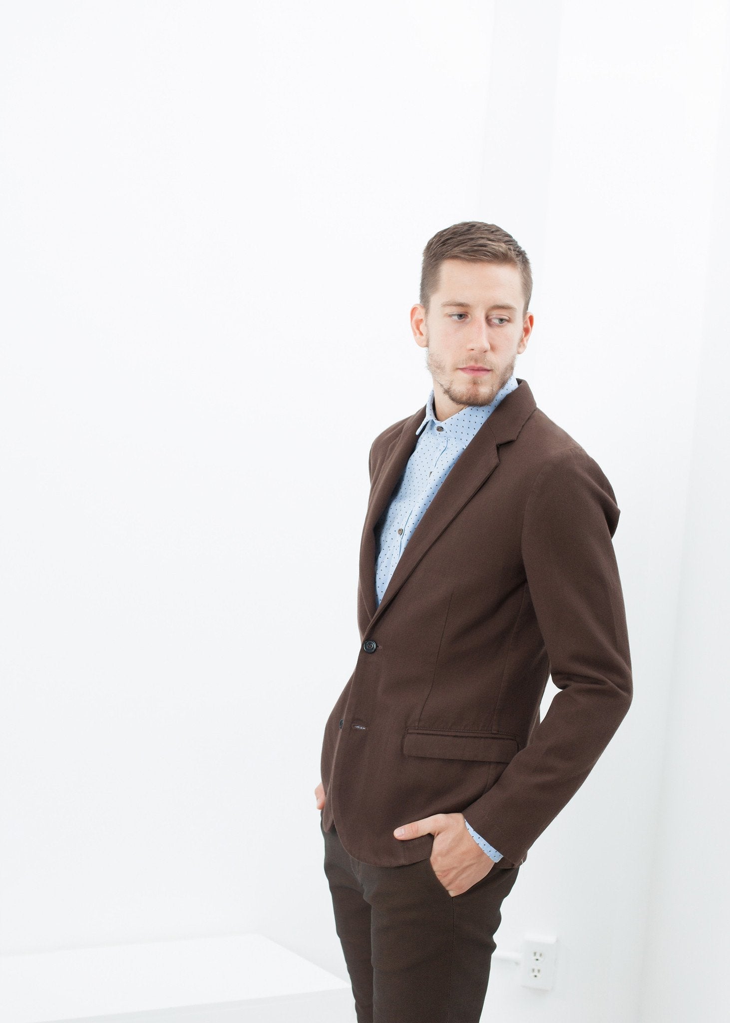 Sport Jacket in Brown -nadeem