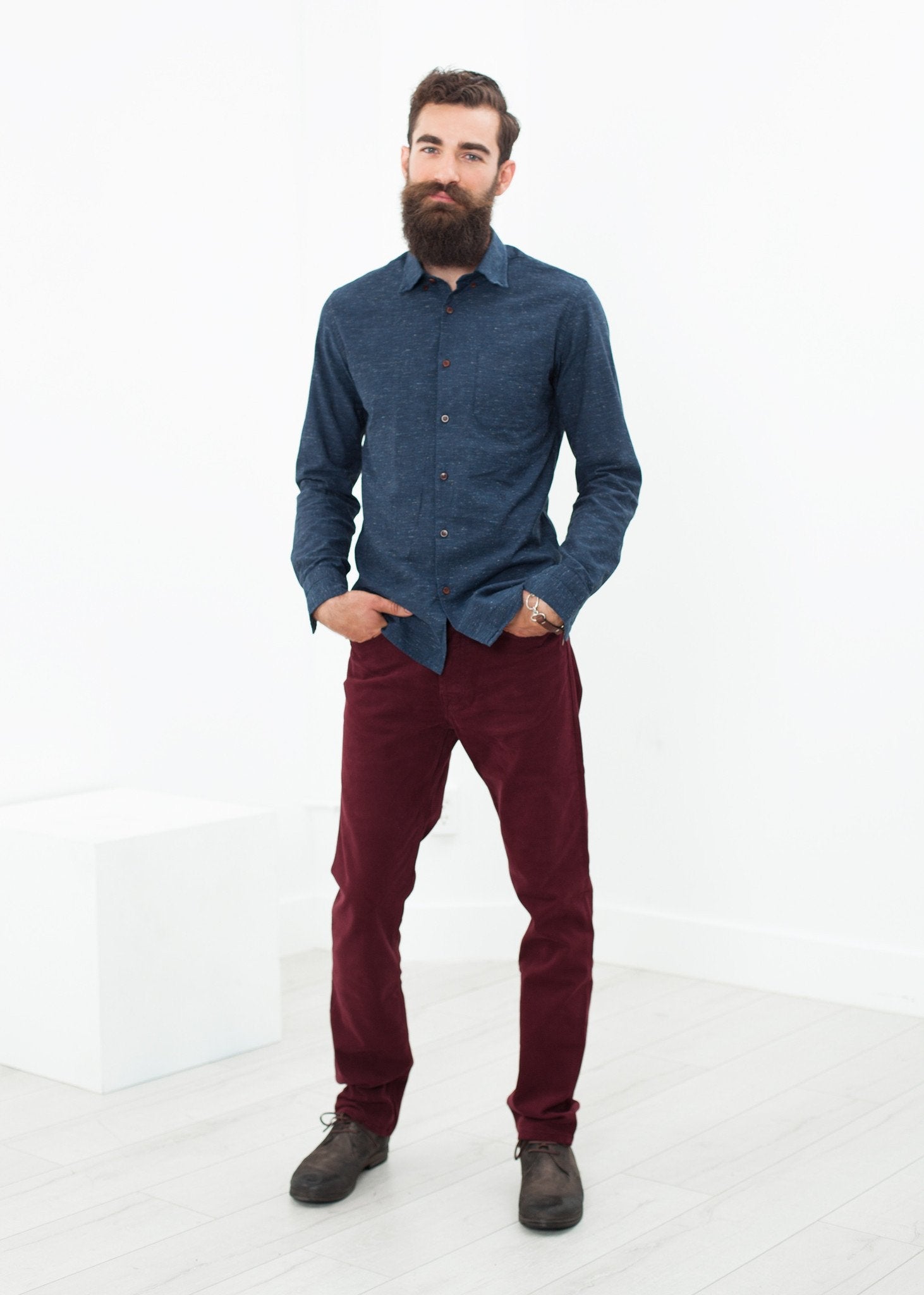 Listello Short Boot in Mud - raj