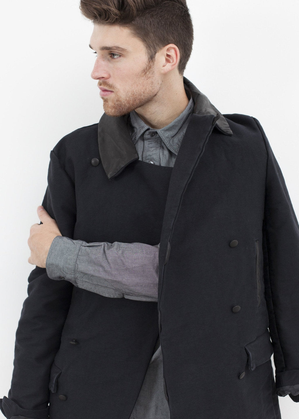 Taban Coat in Black - raj