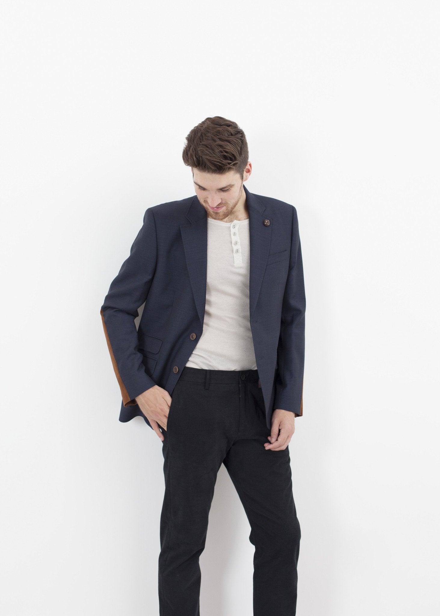 Swift Low Blazer in Navy - raj