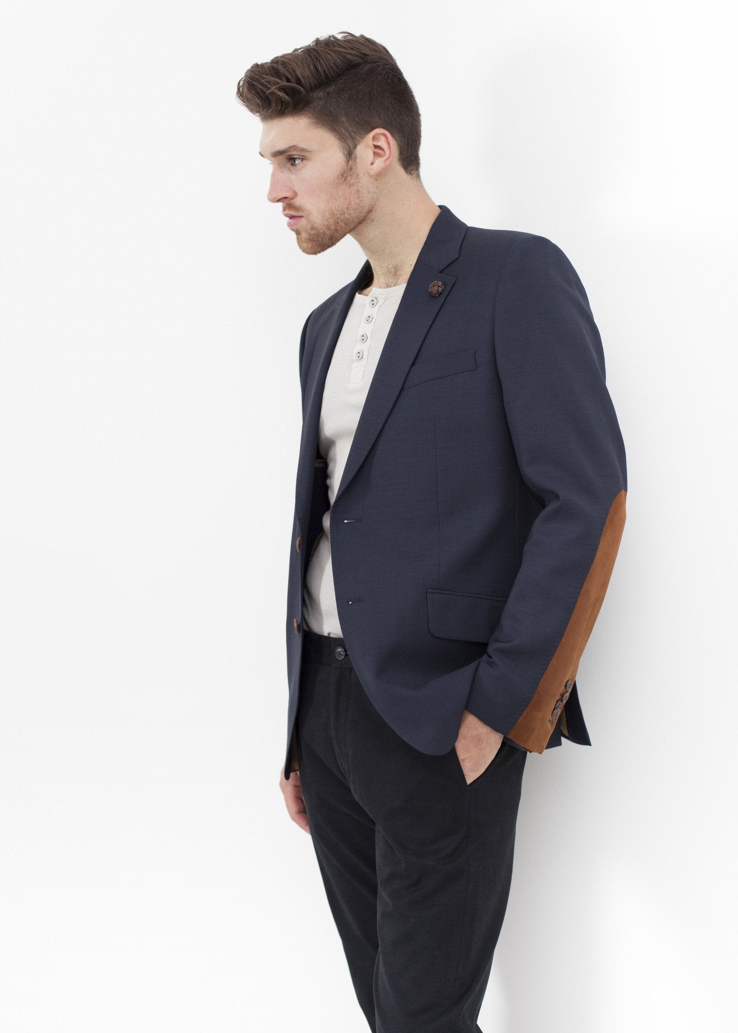 Swift Low Blazer in Navy - raj