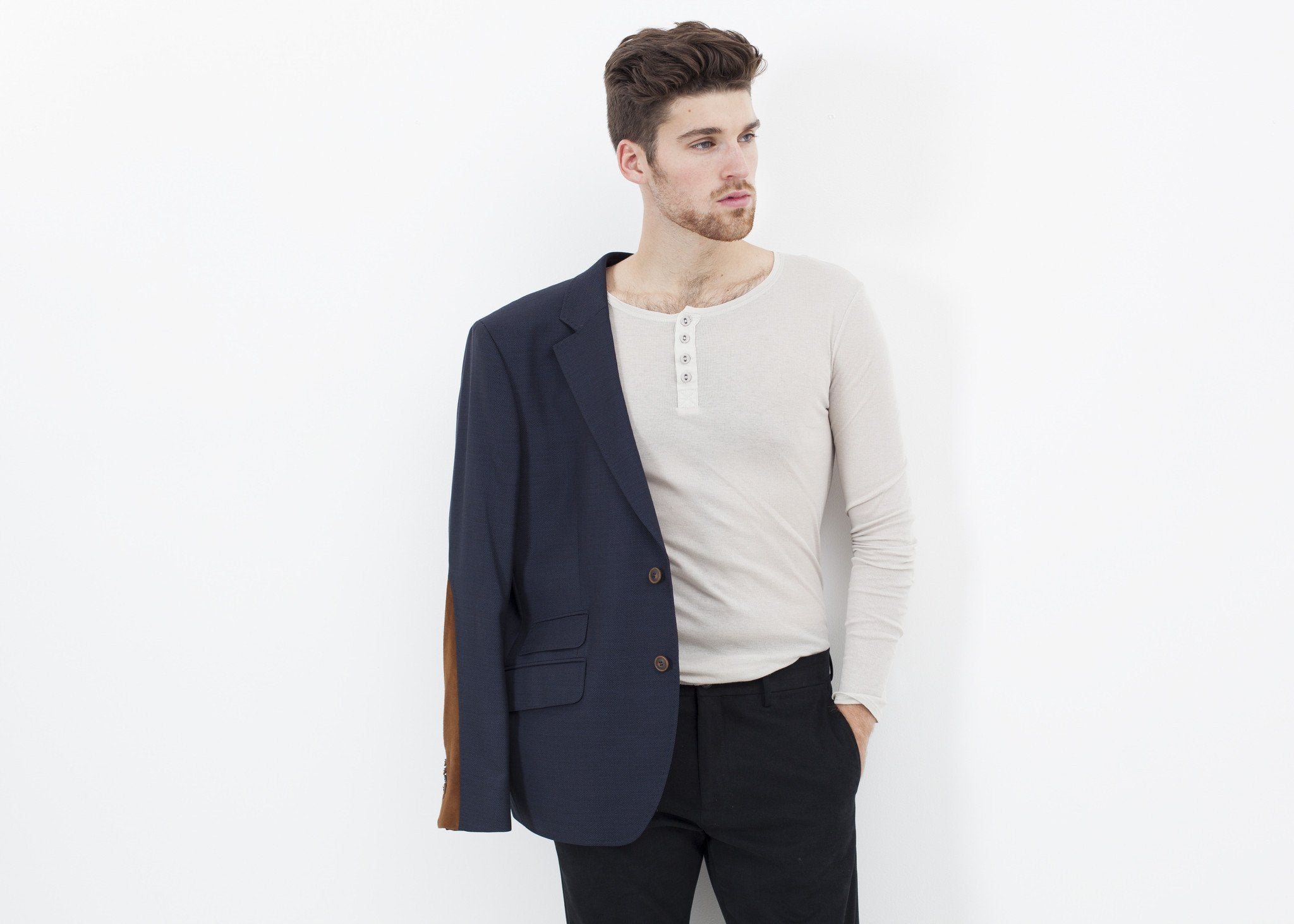 Swift Low Blazer in Navy - raj