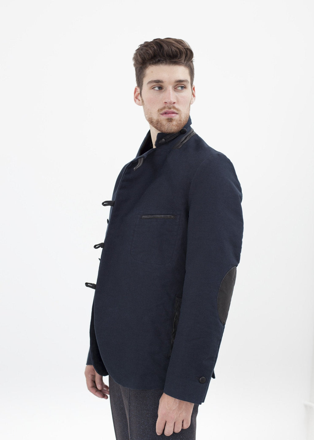 Taurin Jacket in Navy -nadeem