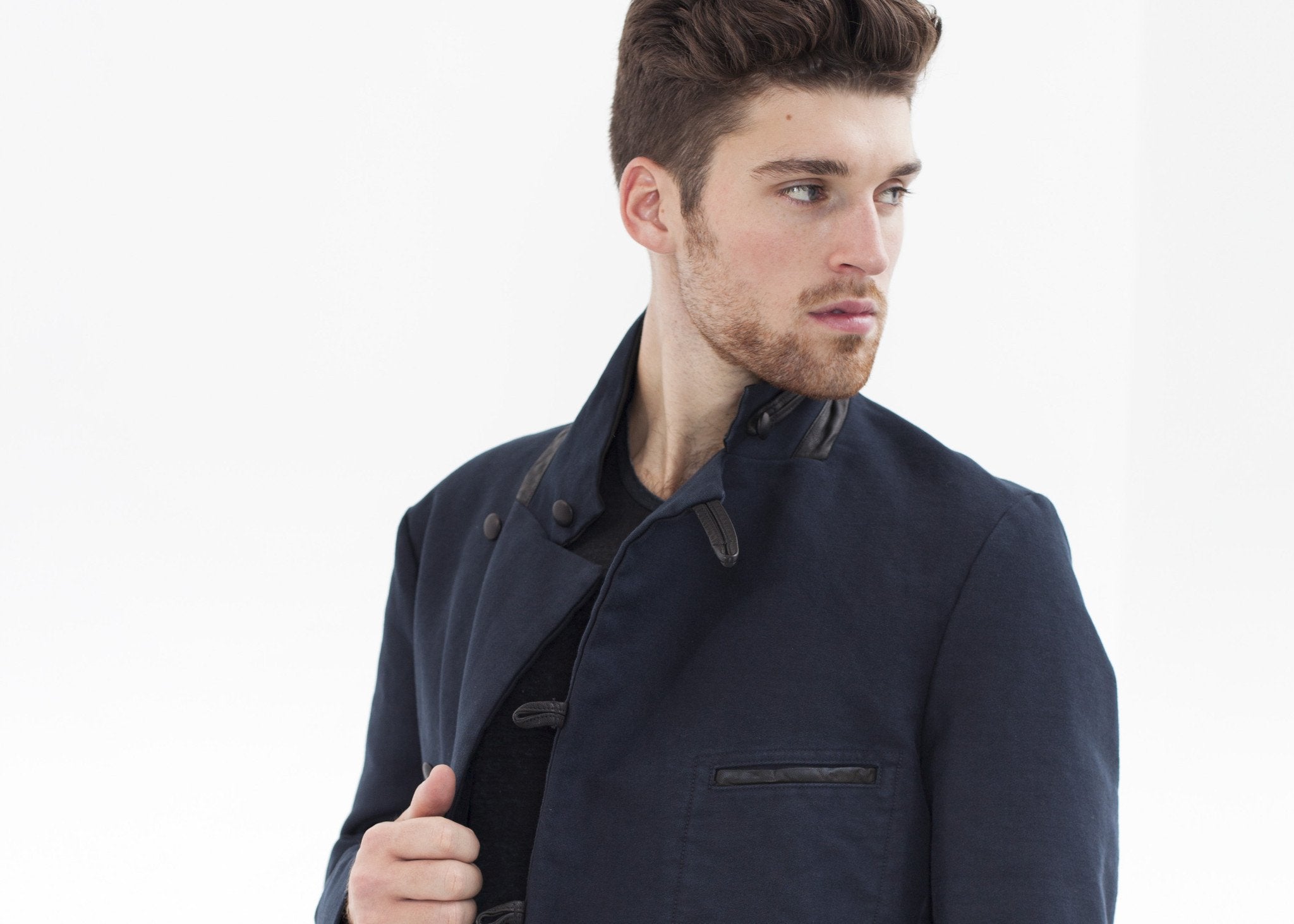 Taurin Jacket in Navy - raj