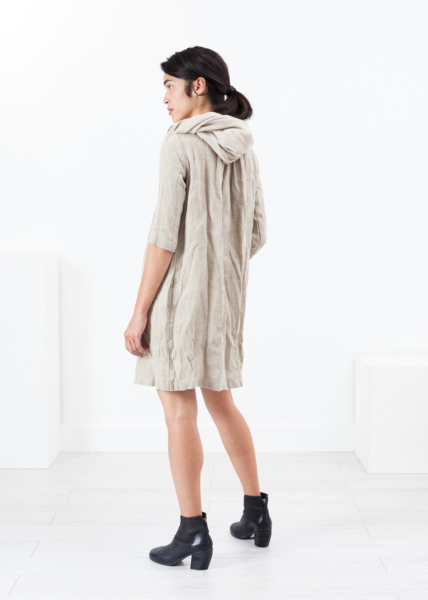 Hemp Dress in Natural - raj