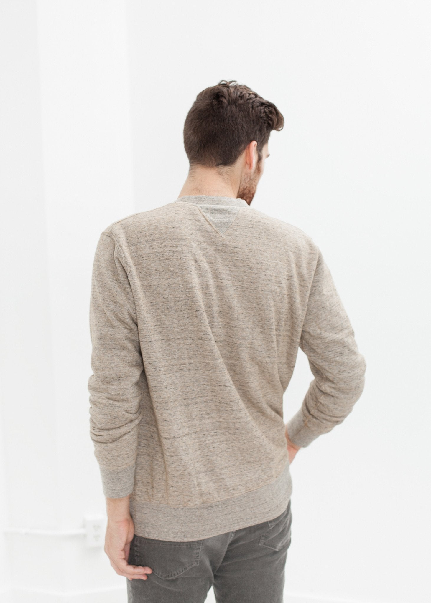 Jeth Sweatshirt in Grey/Rust - raj