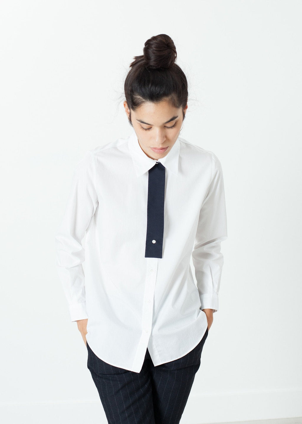 Pau Shirt in White -nadeem