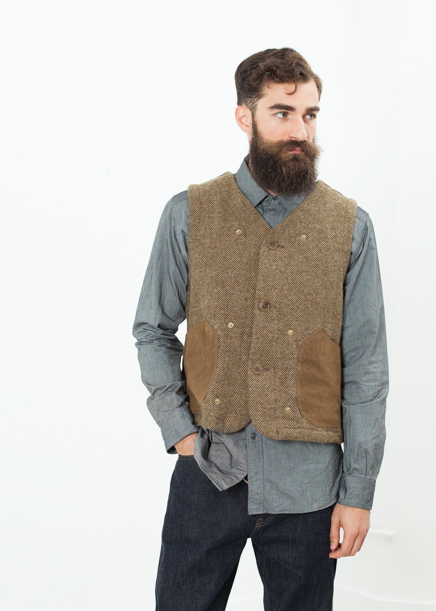Work Vest in Tan -nadeem