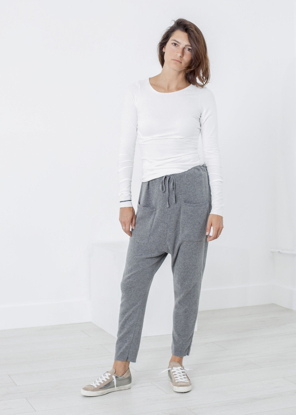 Stretch Tee in Milk - raj