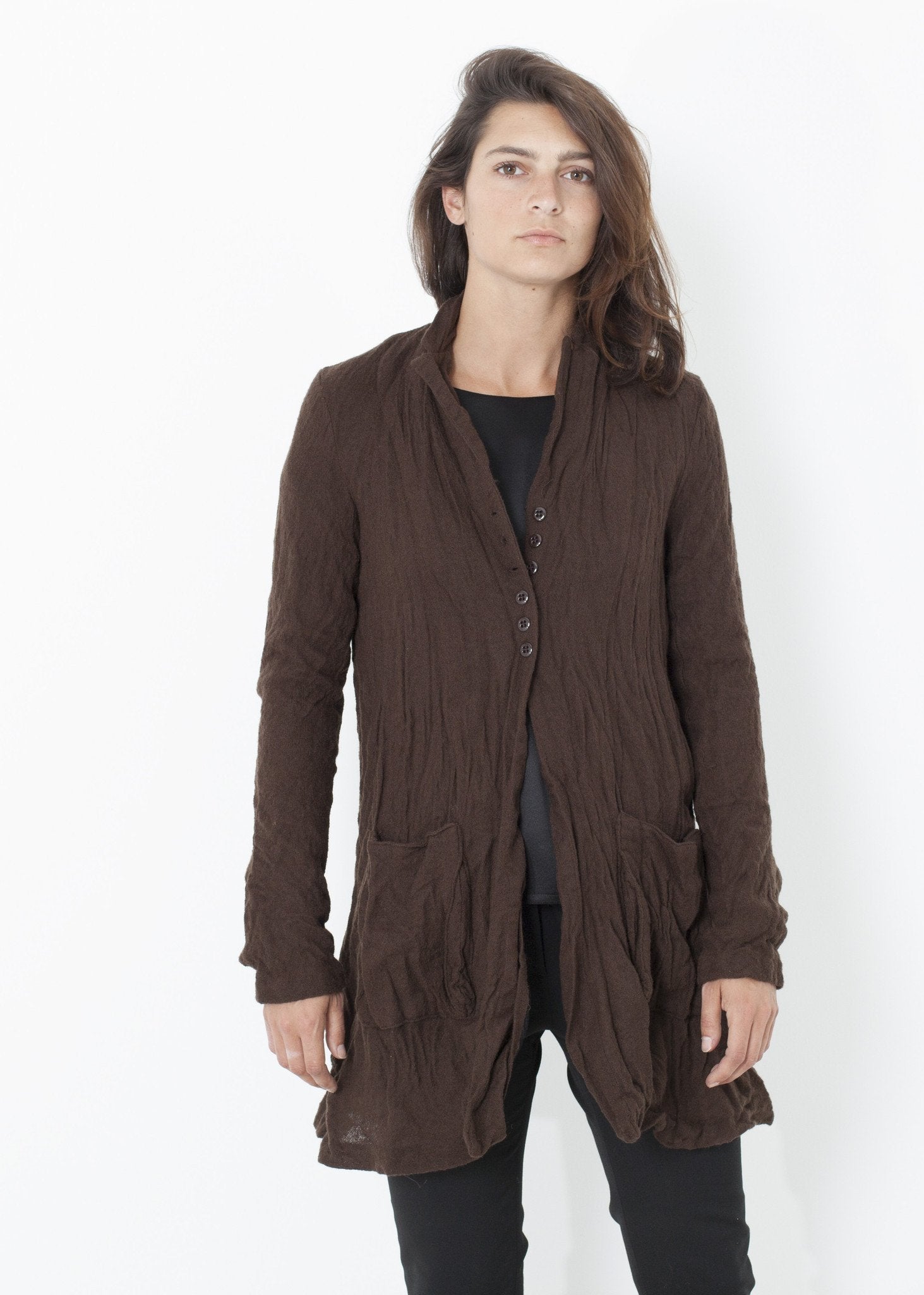 Ghost Wool Jacket in Brown - raj