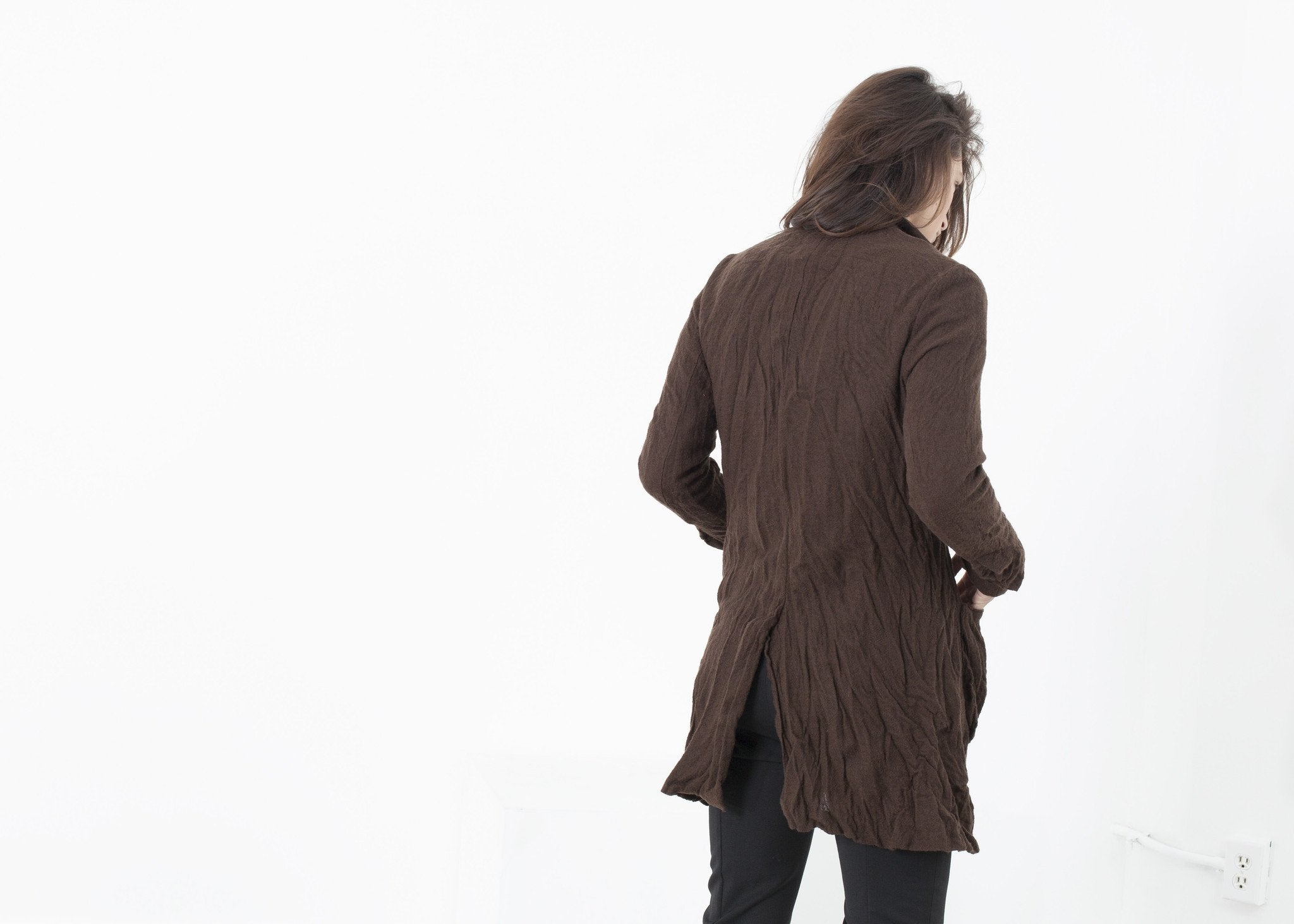 Ghost Wool Jacket in Brown - raj