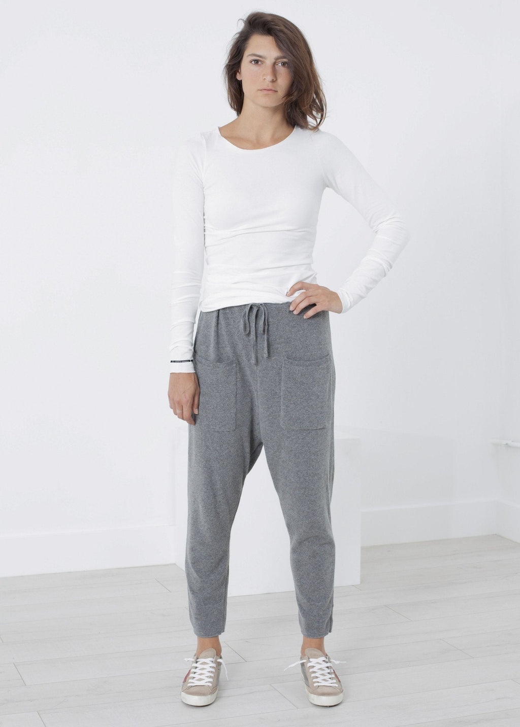 Stretch Tee in Milk - raj