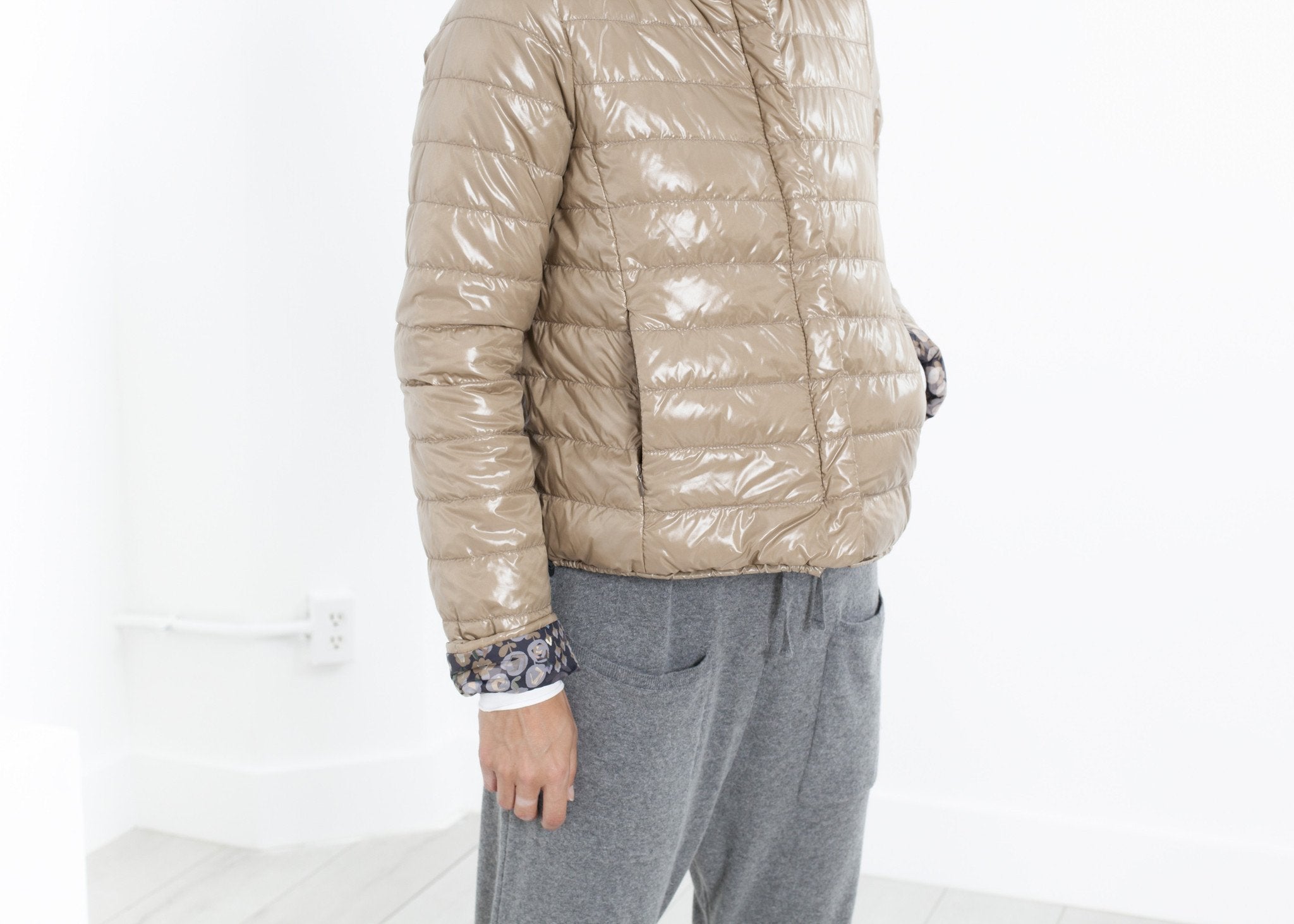 Deione Coat in Graphite Floral - raj