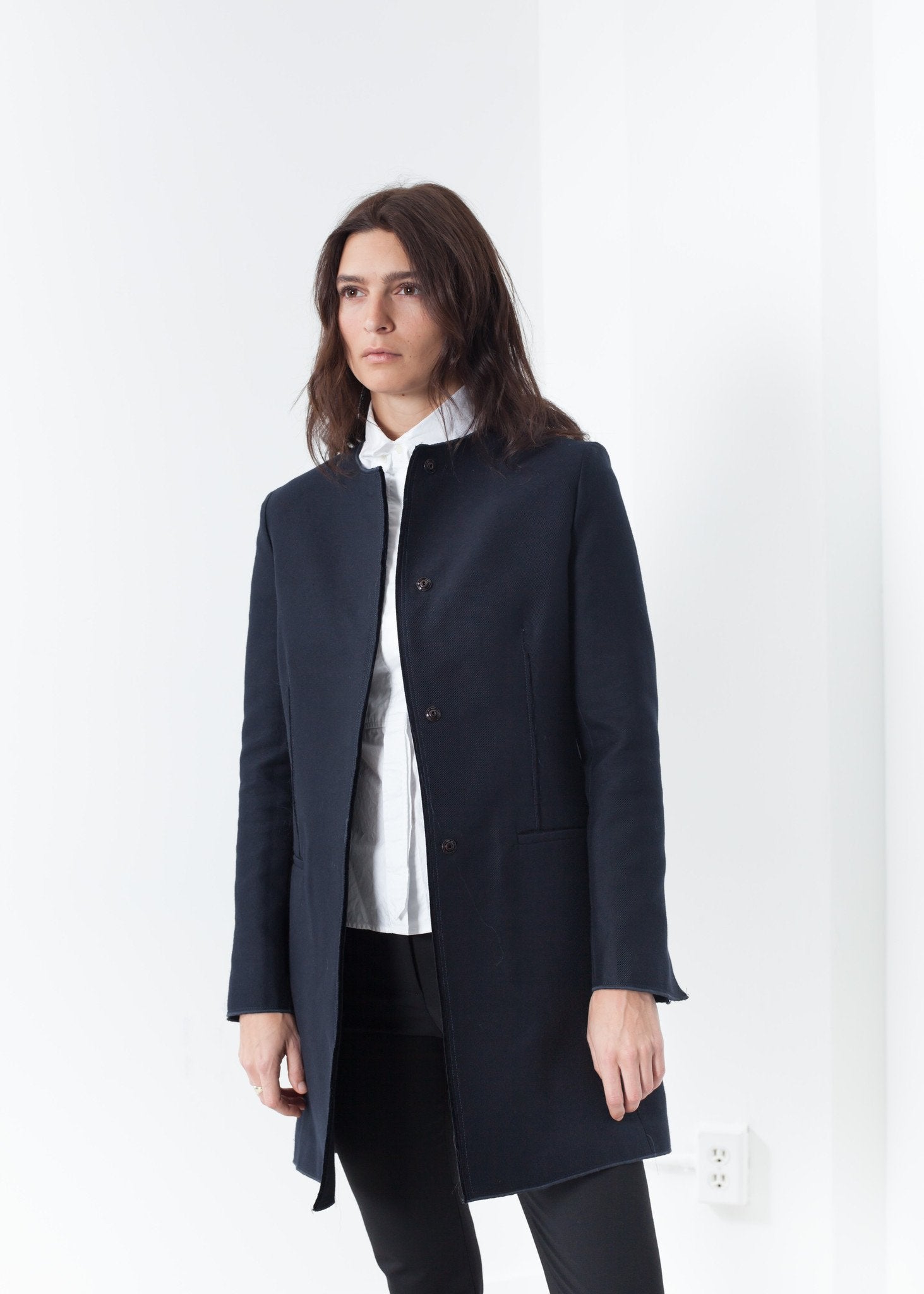 Tessuto Jacket in Navy -nadeem