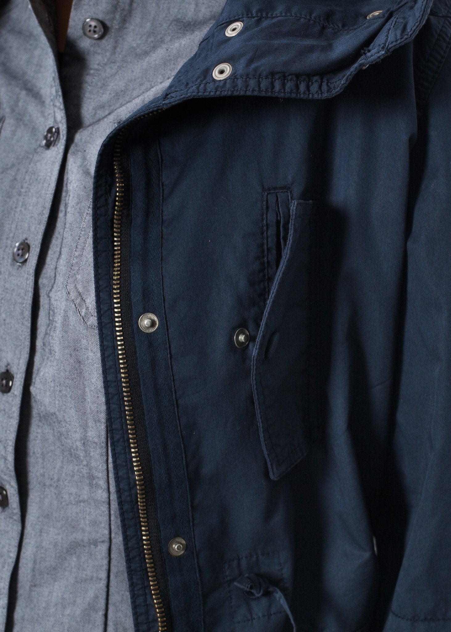 Marquee Coat in Steel - raj