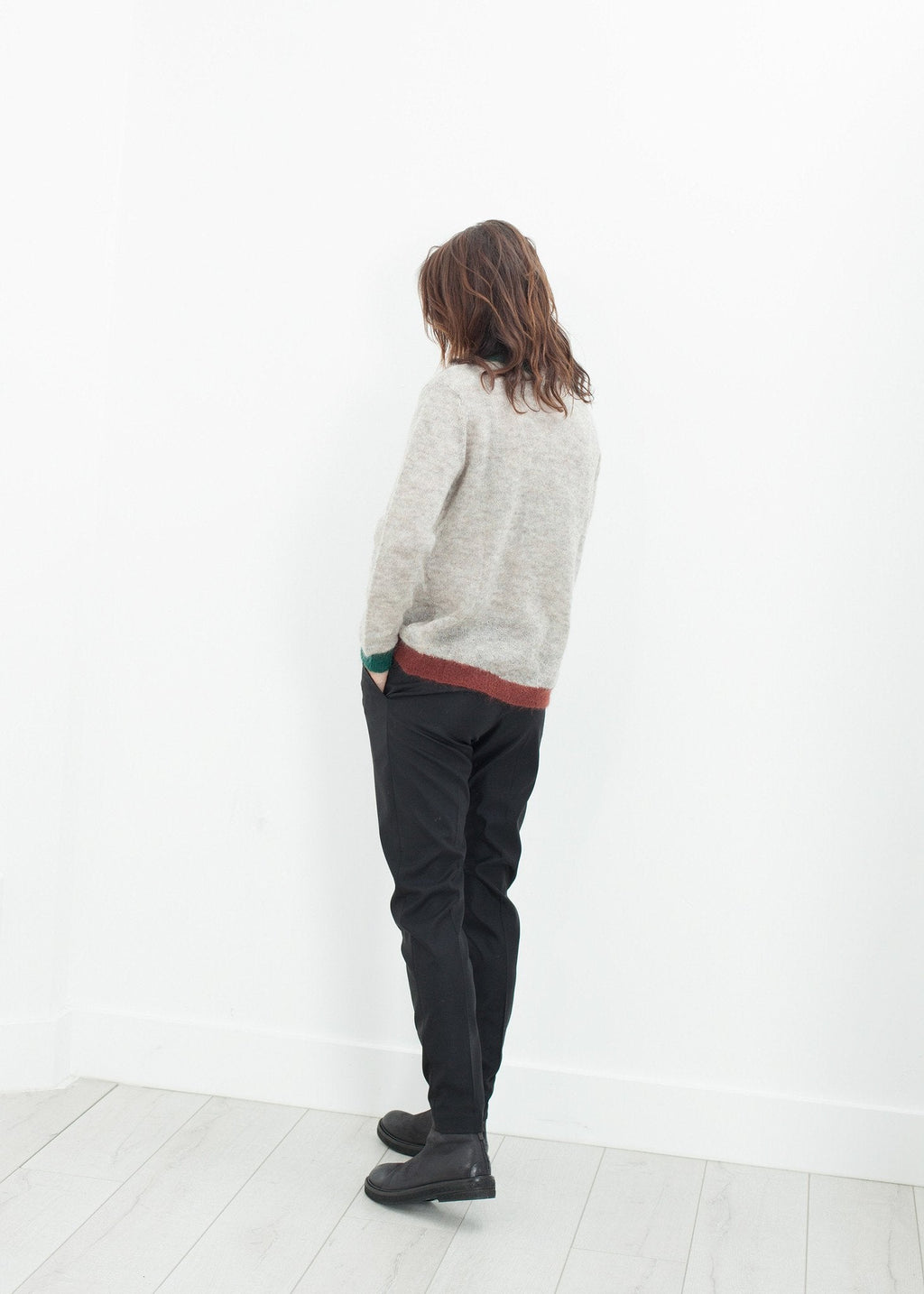 Girlfriend Trouser in Black - raj