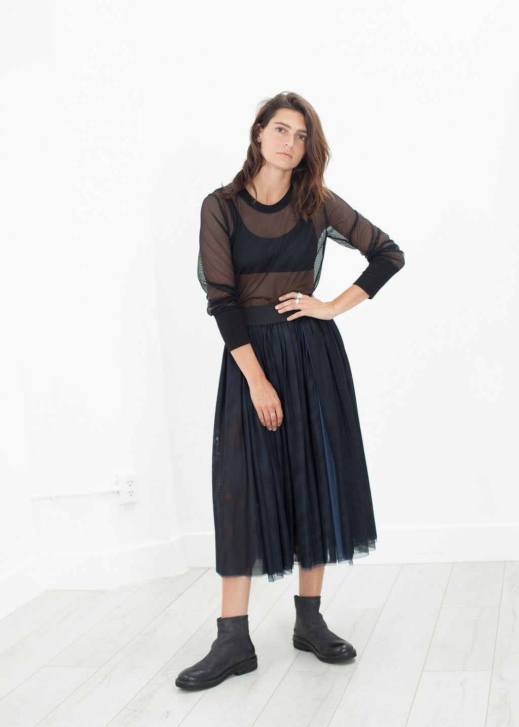 Net Panel Skirt - raj