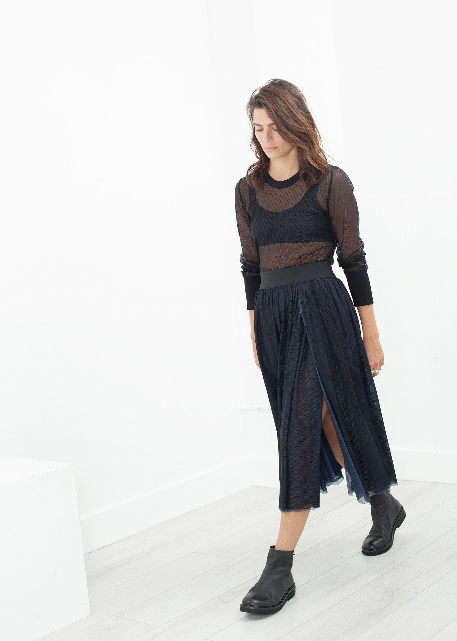 Net Panel Skirt -nadeem